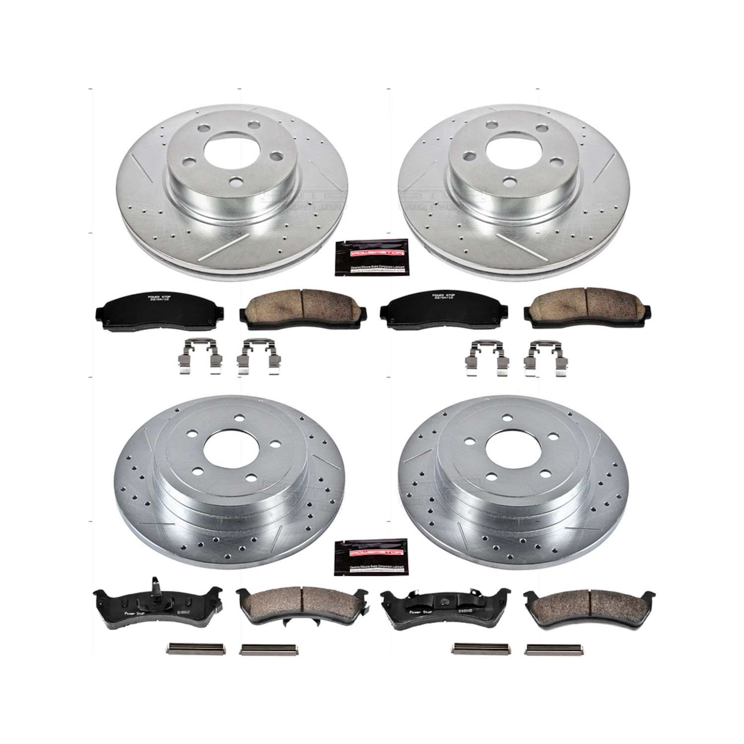 Power Stop 2003 Ford Explorer Sport Front & Rear Z23 Evolution Sport Brake Kit
