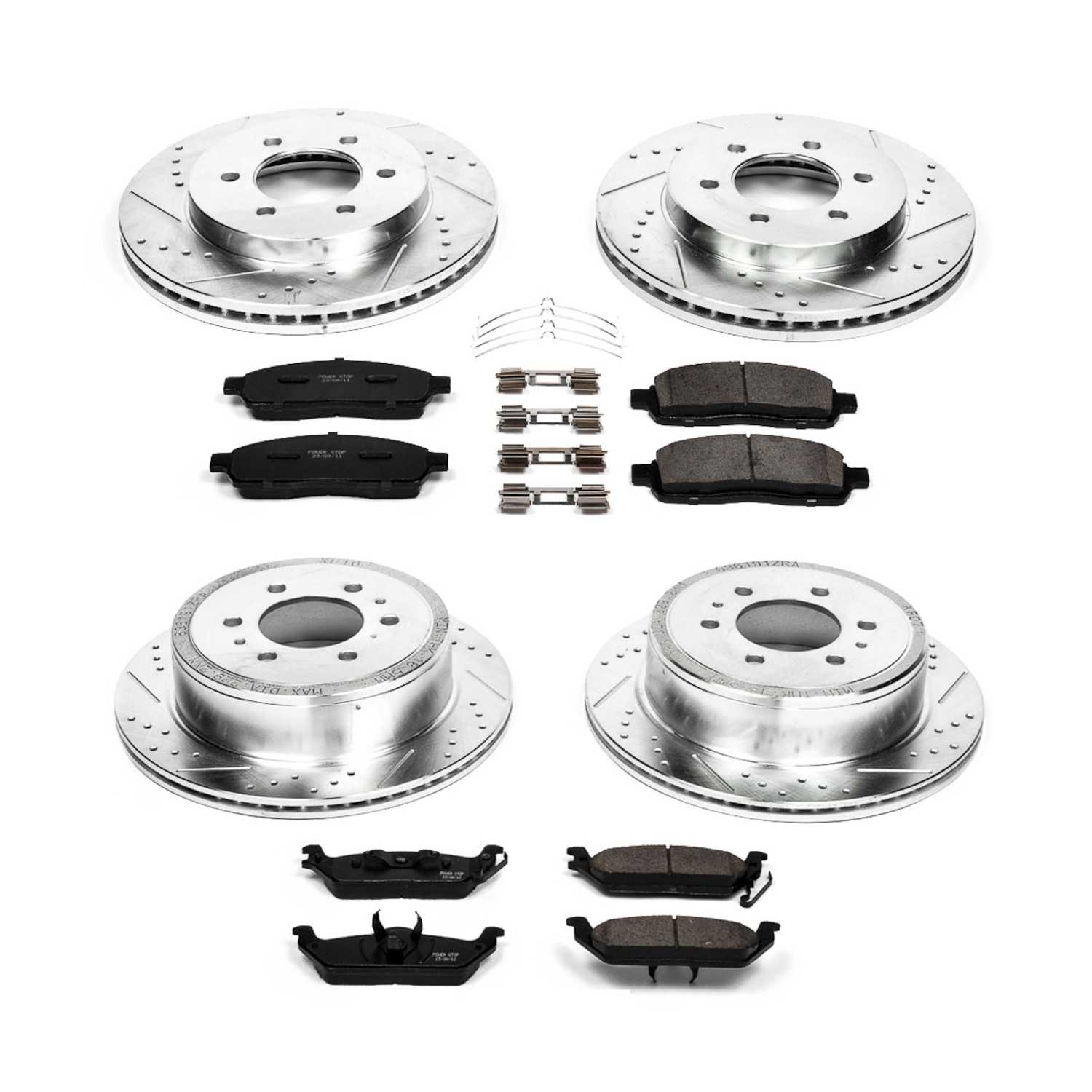 Power Stop 04-08 Ford F-150 Front & Rear Z23 Evolution Sport Brake Kit