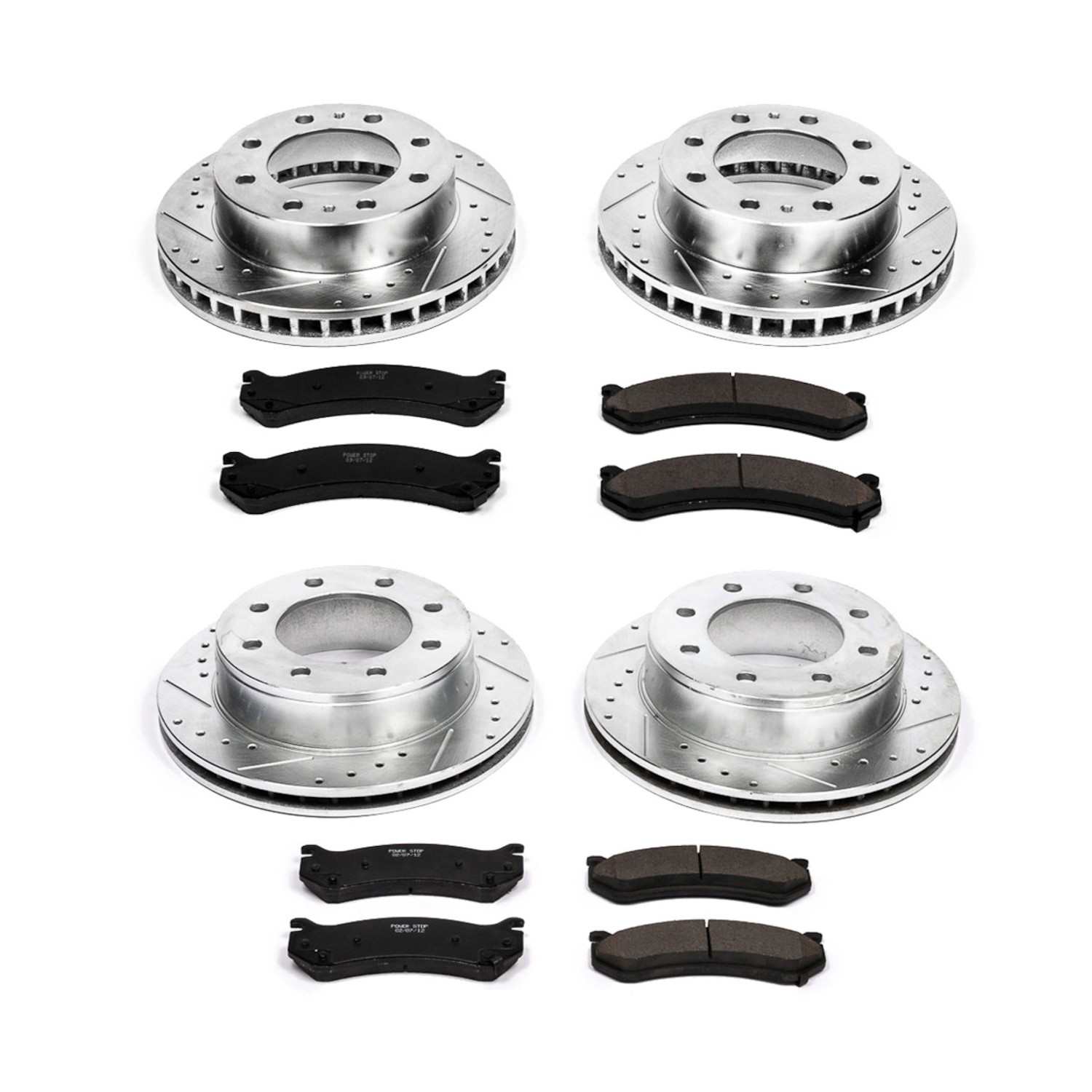 Power Stop 01-03 Chevrolet Silverado 1500 HD Front & Rear Z23 Evolution Sport Brake Kit