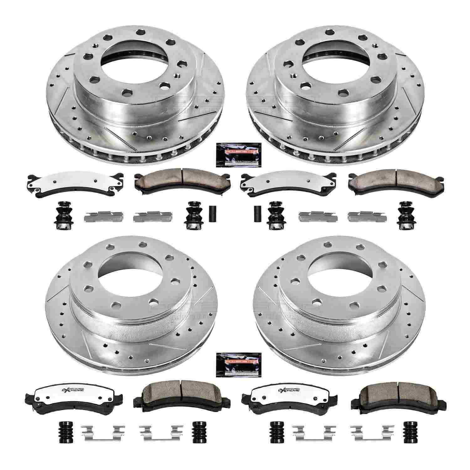 Power Stop 03-17 Chevrolet Express 2500 Front & Rear Z36 Truck & Tow Brake Kit