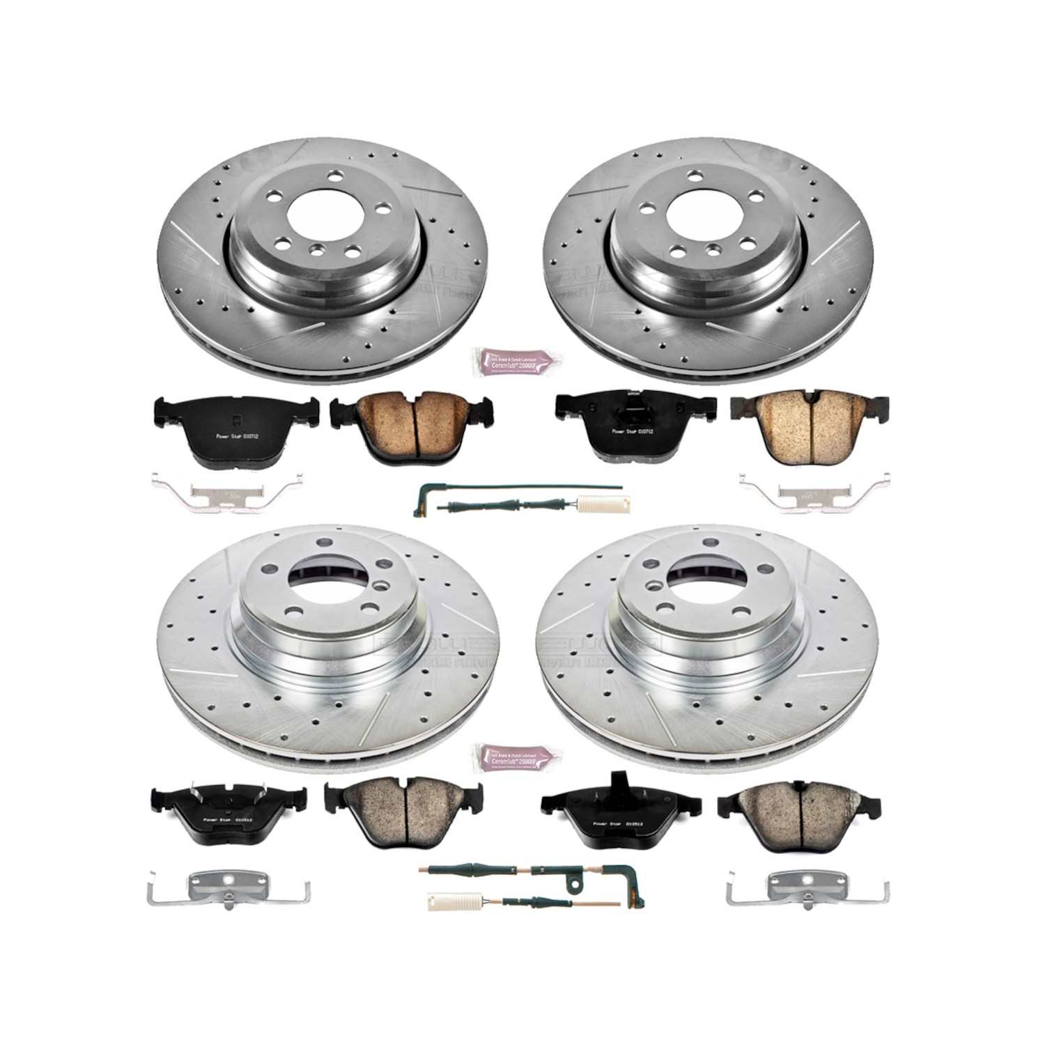 Power Stop 02-05 BMW 745i Front & Rear Z23 Evolution Sport Brake Kit