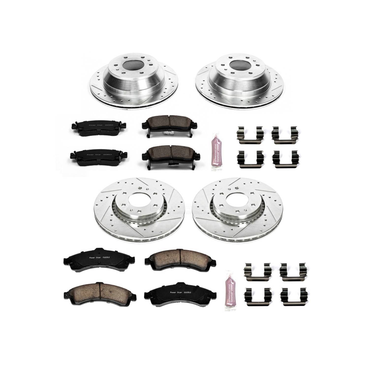 Power Stop 04-05 Buick Rainier Front & Rear Z23 Evolution Sport Brake Kit