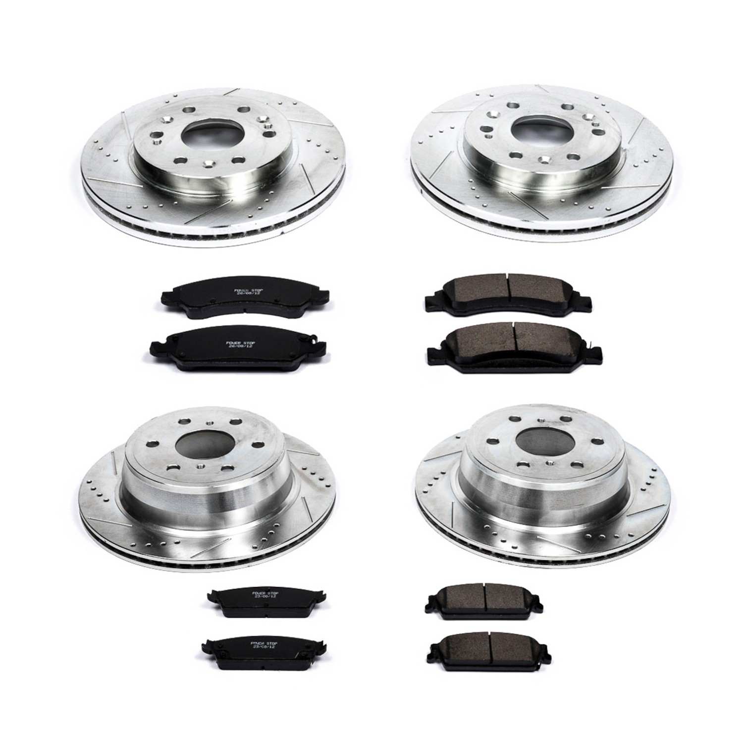 Power Stop 08-14 Cadillac Escalade Front & Rear Z23 Evolution Sport Brake Kit