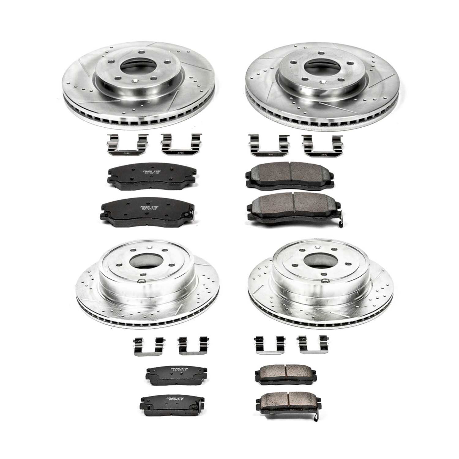 Power Stop 12-15 Chevrolet Captiva Sport Front & Rear Z23 Evolution Sport Brake Kit