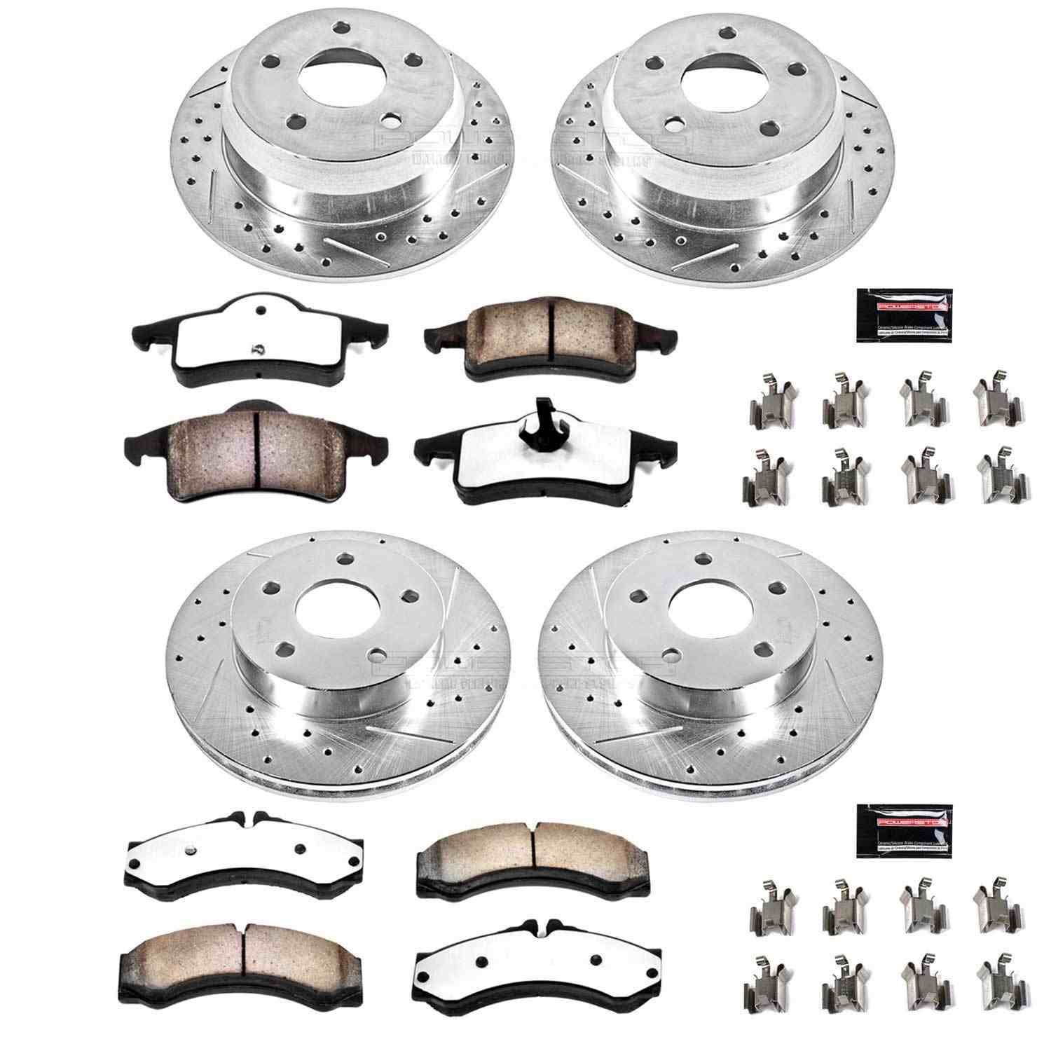 Power Stop 99-04 Jeep Grand Cherokee Front & Rear Z36 Truck & Tow Brake Kit