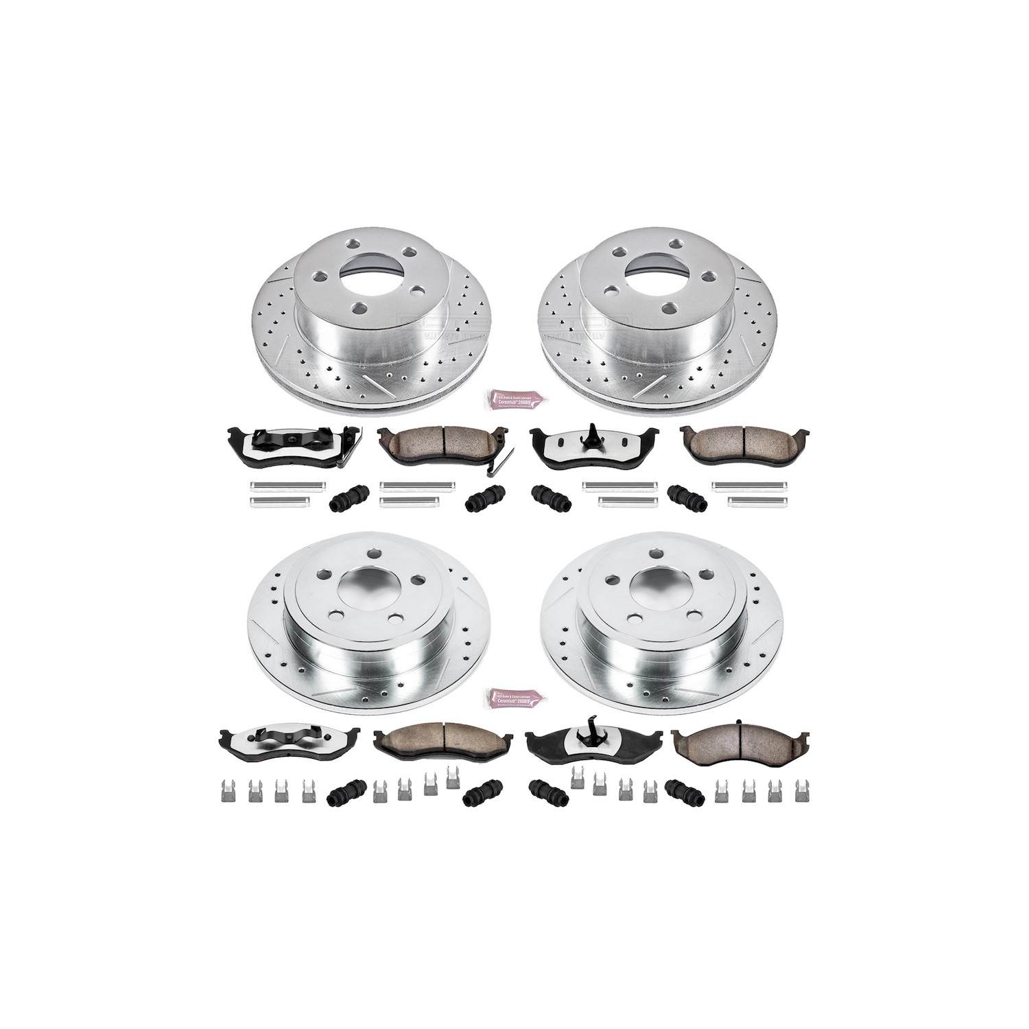Power Stop 03-06 Jeep Wrangler Front & Rear Z36 Truck & Tow Brake Kit