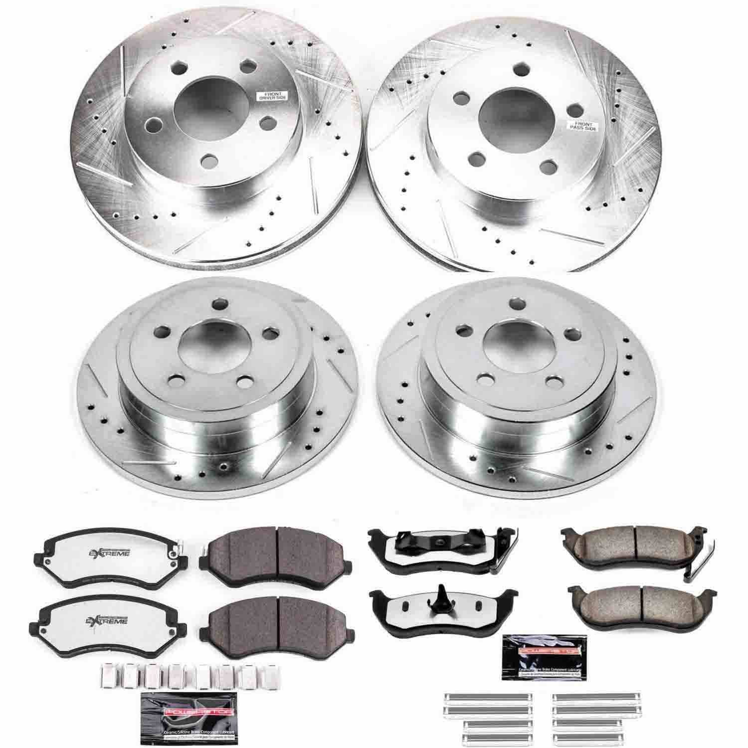 Power Stop 03-07 Jeep Liberty Front & Rear Z36 Truck & Tow Brake Kit