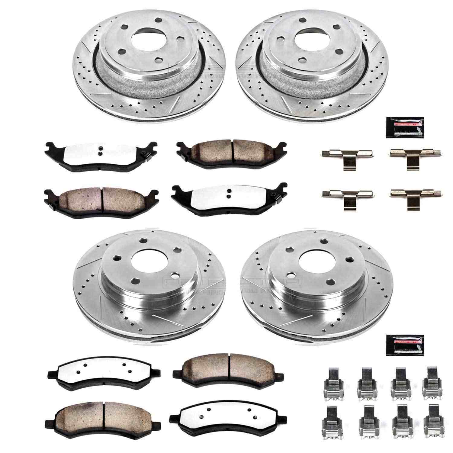 Power Stop 07-09 Chrysler Aspen Front & Rear Z36 Truck & Tow Brake Kit