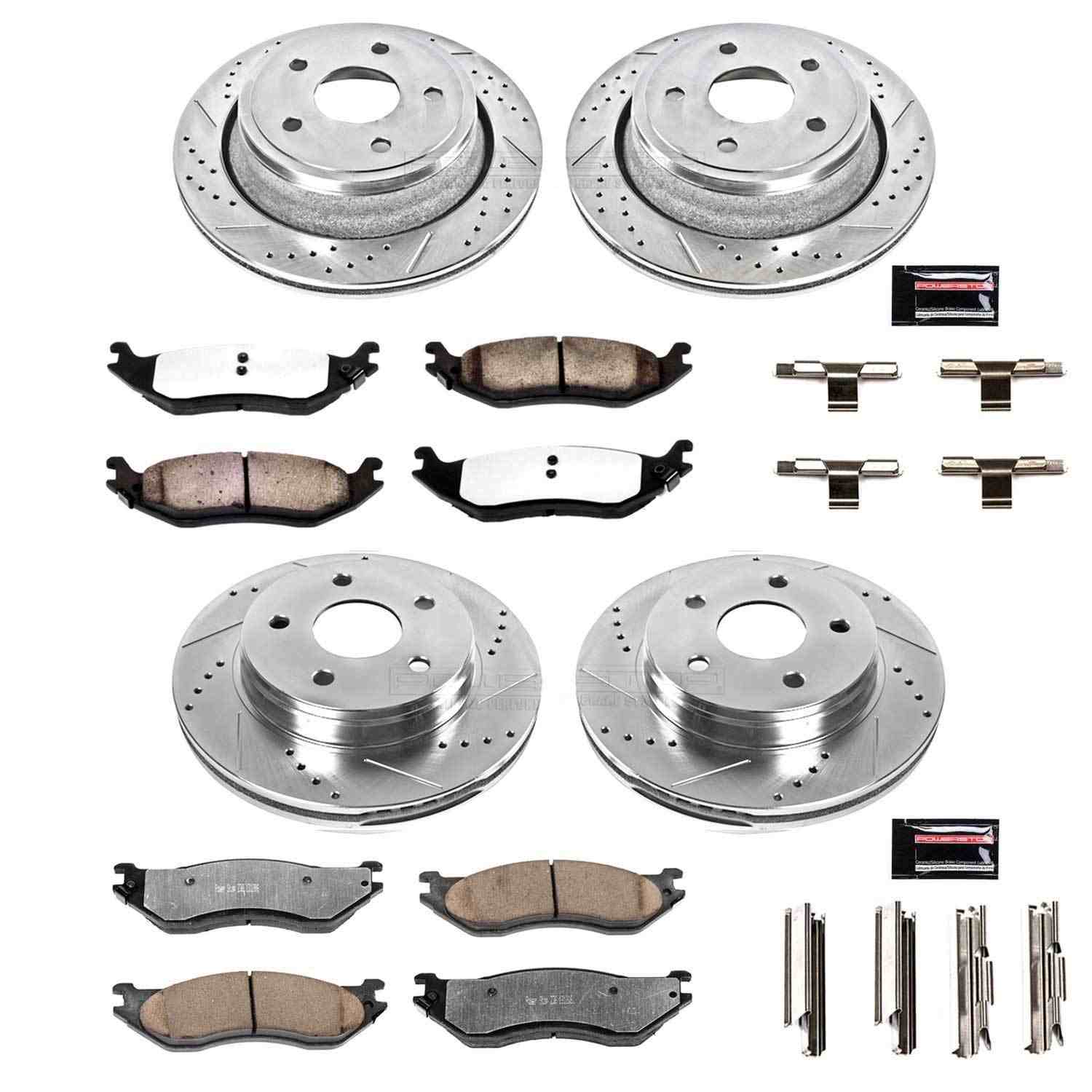 Power Stop 04-06 Dodge Durango Front & Rear Z36 Truck & Tow Brake Kit