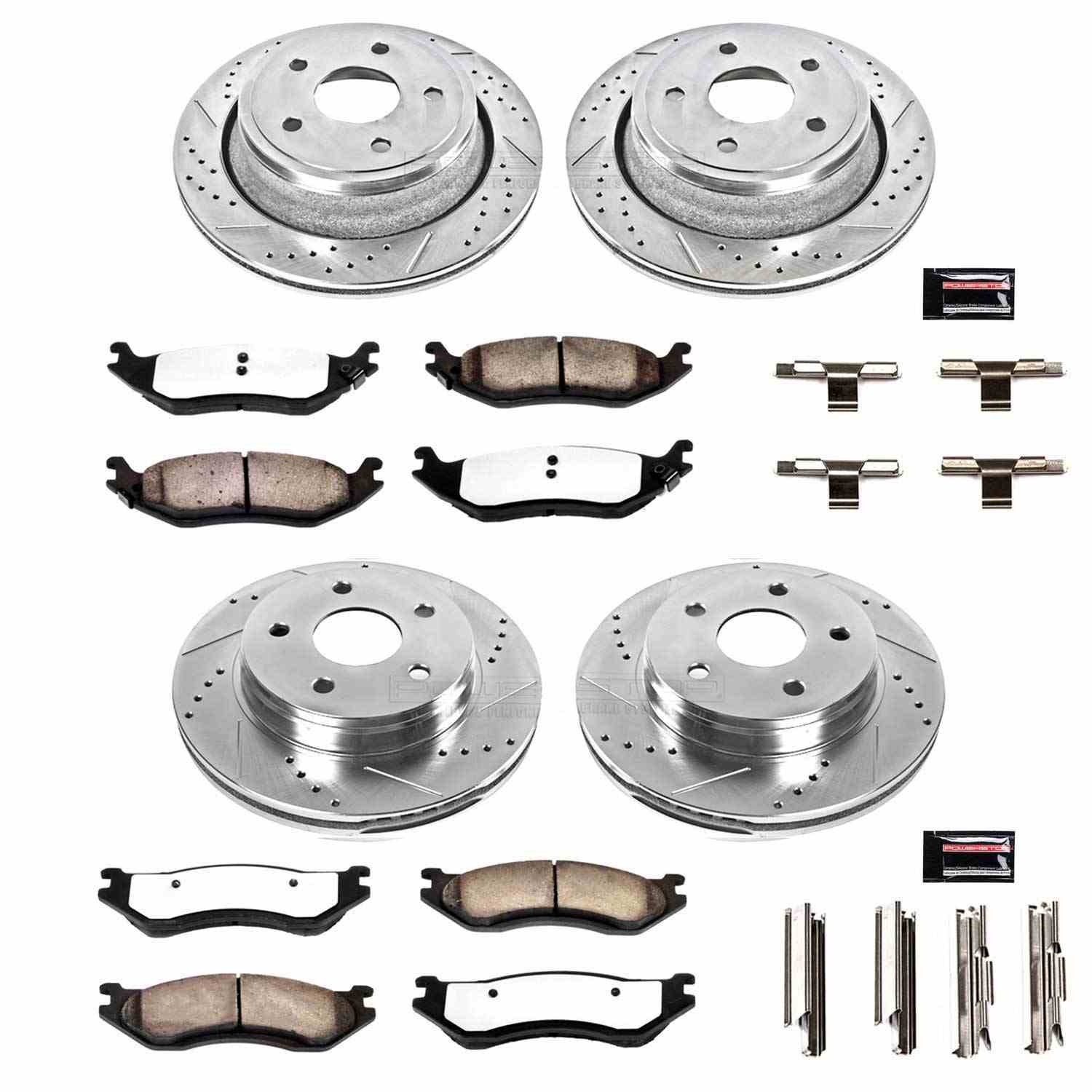 Power Stop 03-05 Dodge Ram 1500 Front & Rear Z36 Truck & Tow Brake Kit