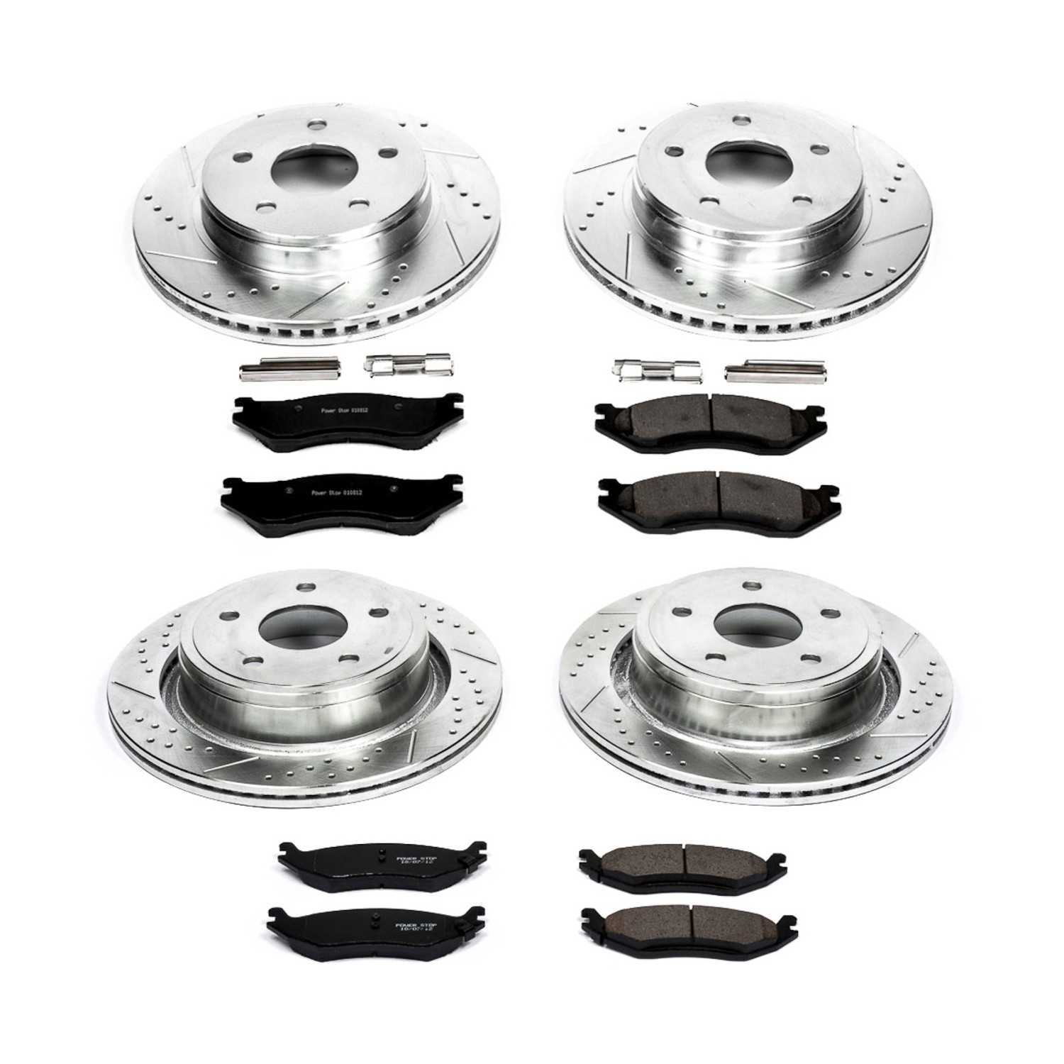 Power Stop 03-05 Dodge Ram 1500 Front & Rear Z23 Evolution Sport Brake Kit