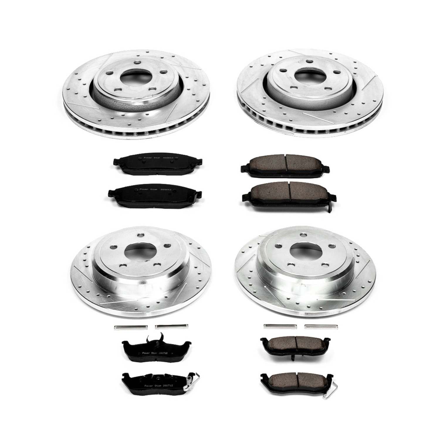 Power Stop 06-10 Jeep Commander Front & Rear Z23 Evolution Sport Brake Kit