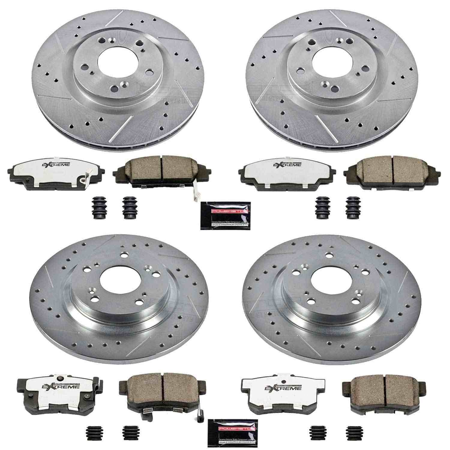 Power Stop 00-09 Honda S2000 Front & Rear Z26 Street Warrior Brake Kit