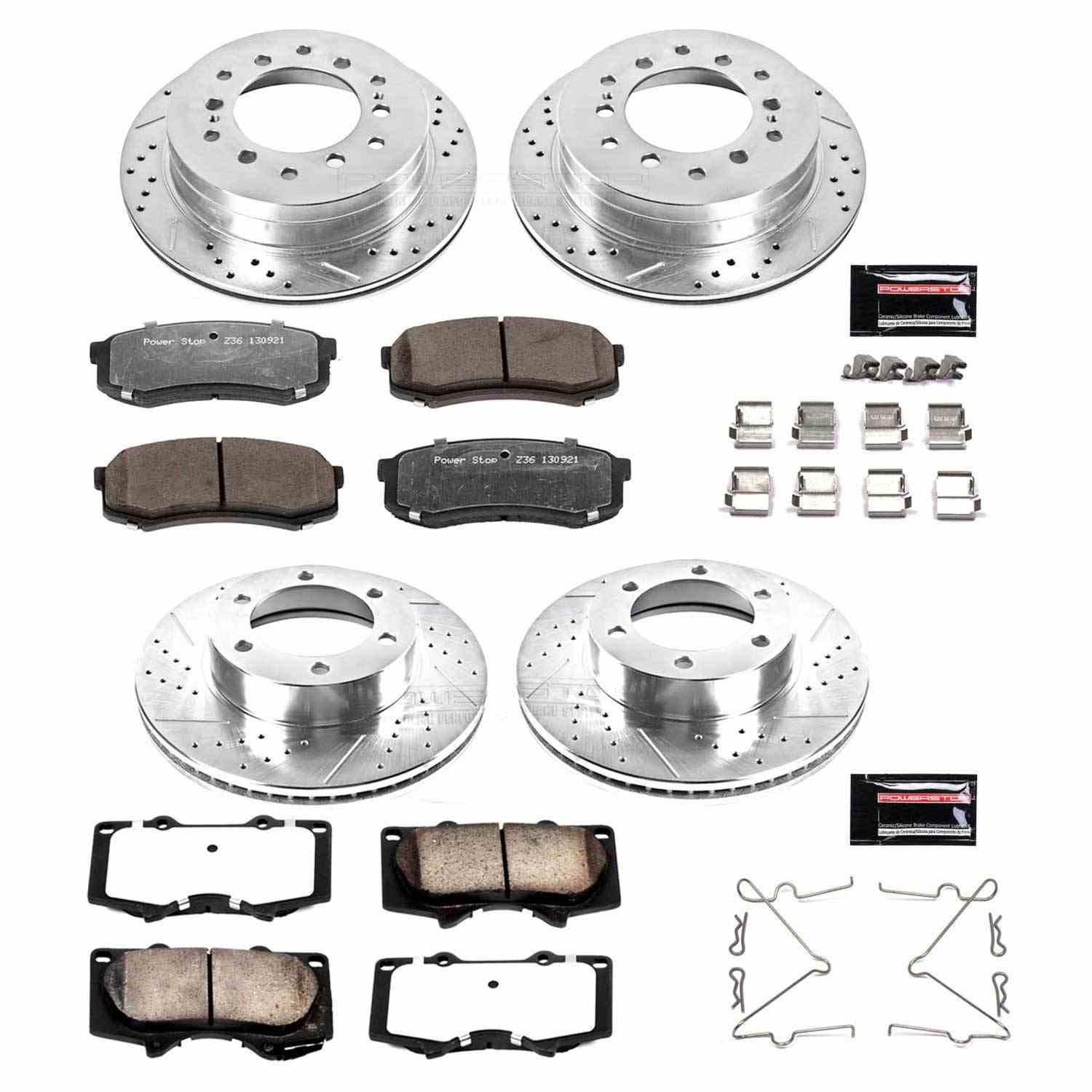 Power Stop 01-07 Toyota Sequoia Front & Rear Z36 Truck & Tow Brake Kit