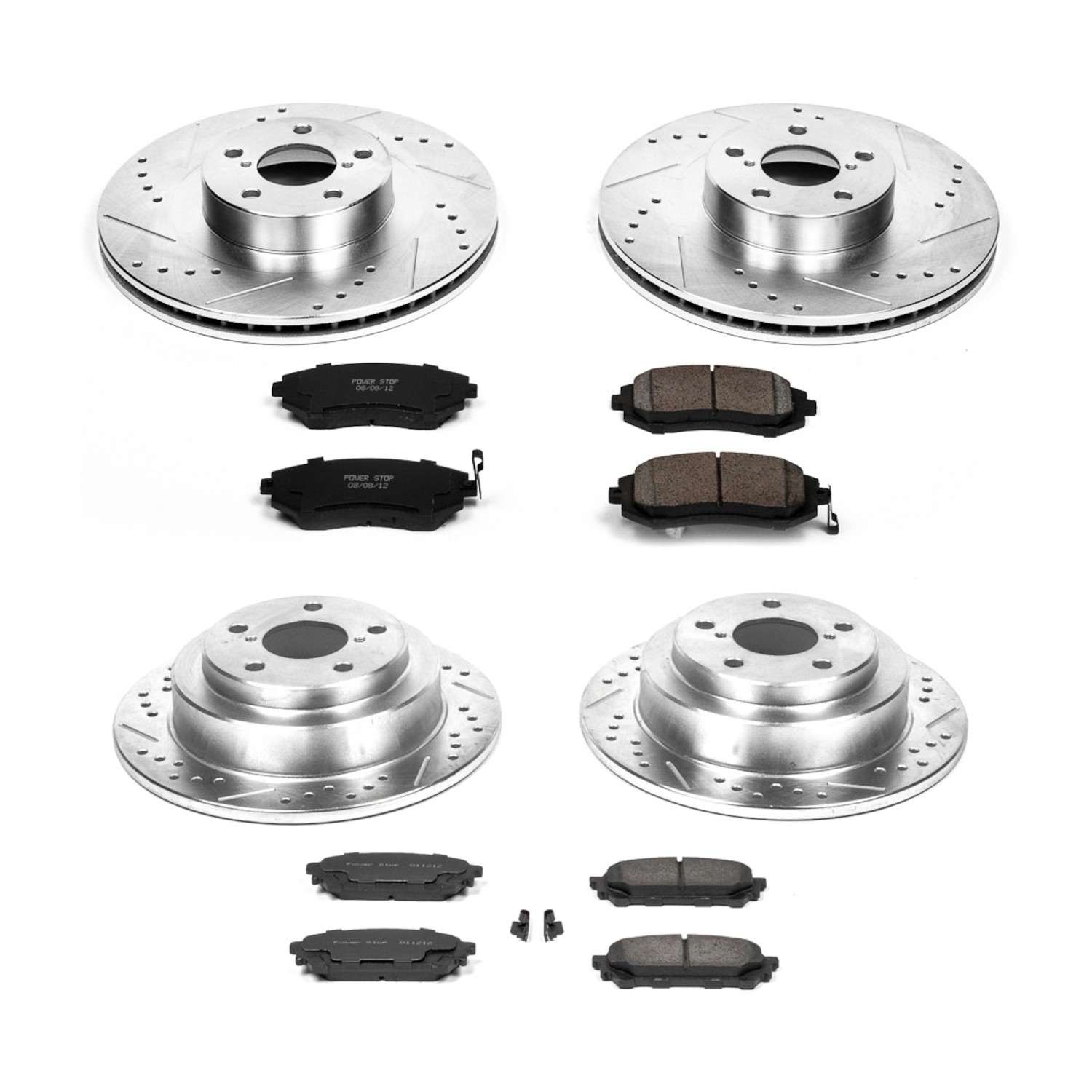 Power Stop 05-06 Saab 9-2X Front & Rear Z23 Evolution Sport Brake Kit