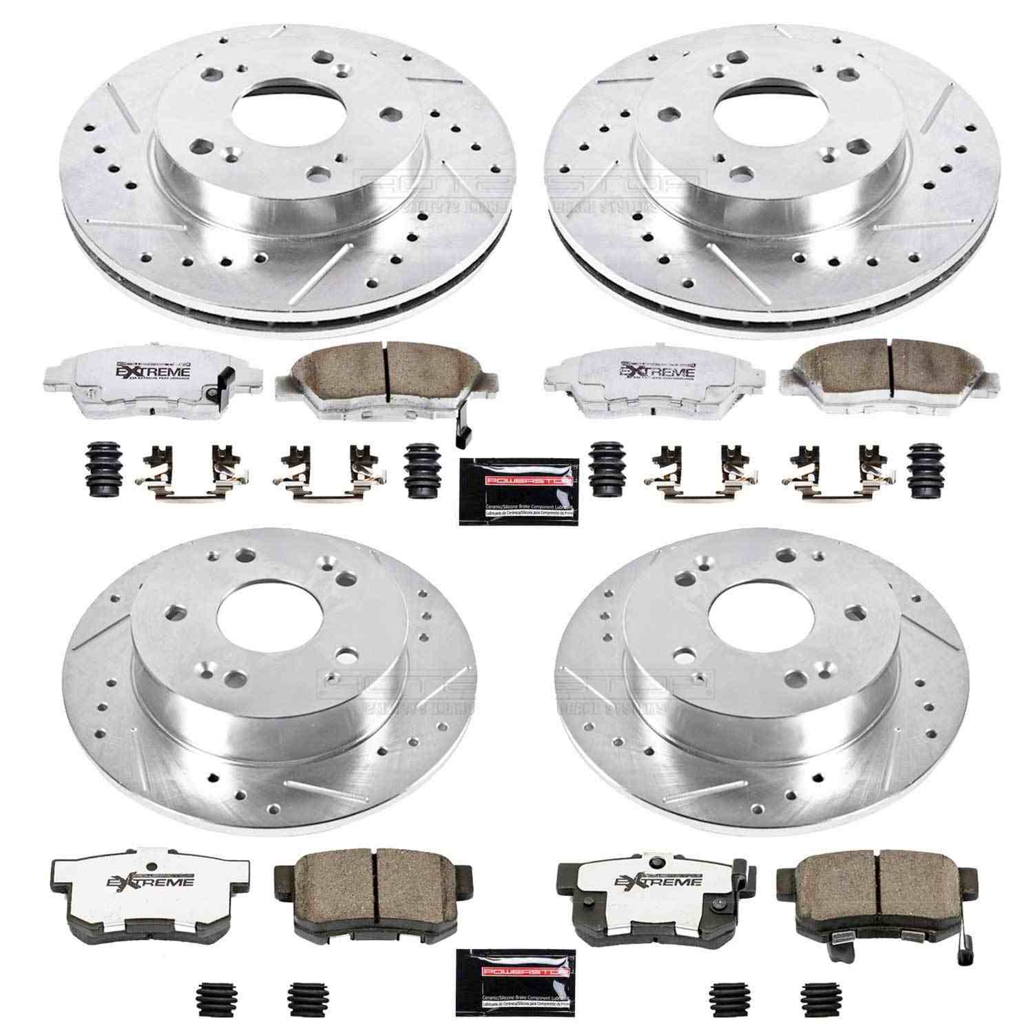 Power Stop 02-06 Acura RSX Front & Rear Z26 Street Warrior Brake Kit