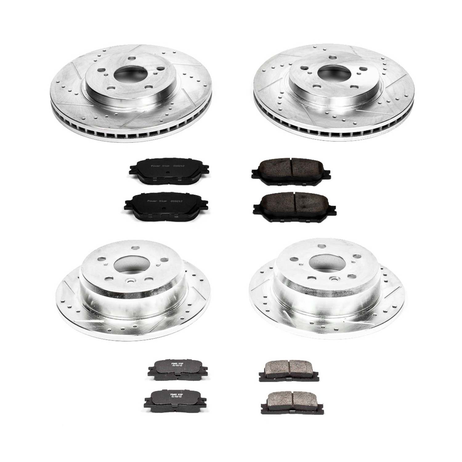Power Stop 2002 Toyota Camry Front & Rear Z23 Evolution Sport Brake Kit