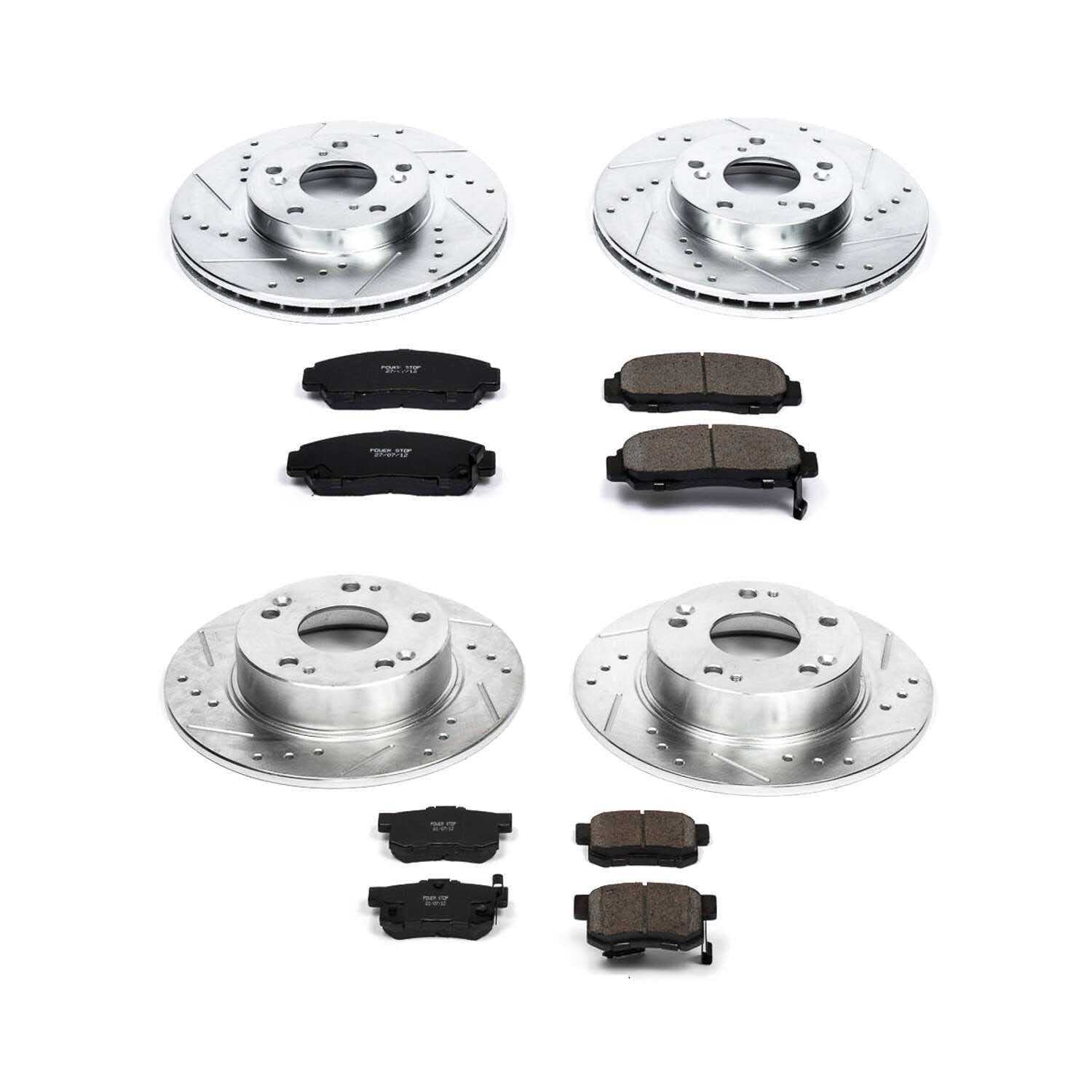 Power Stop 03-07 Honda Accord Front & Rear Z23 Evolution Sport Brake Kit
