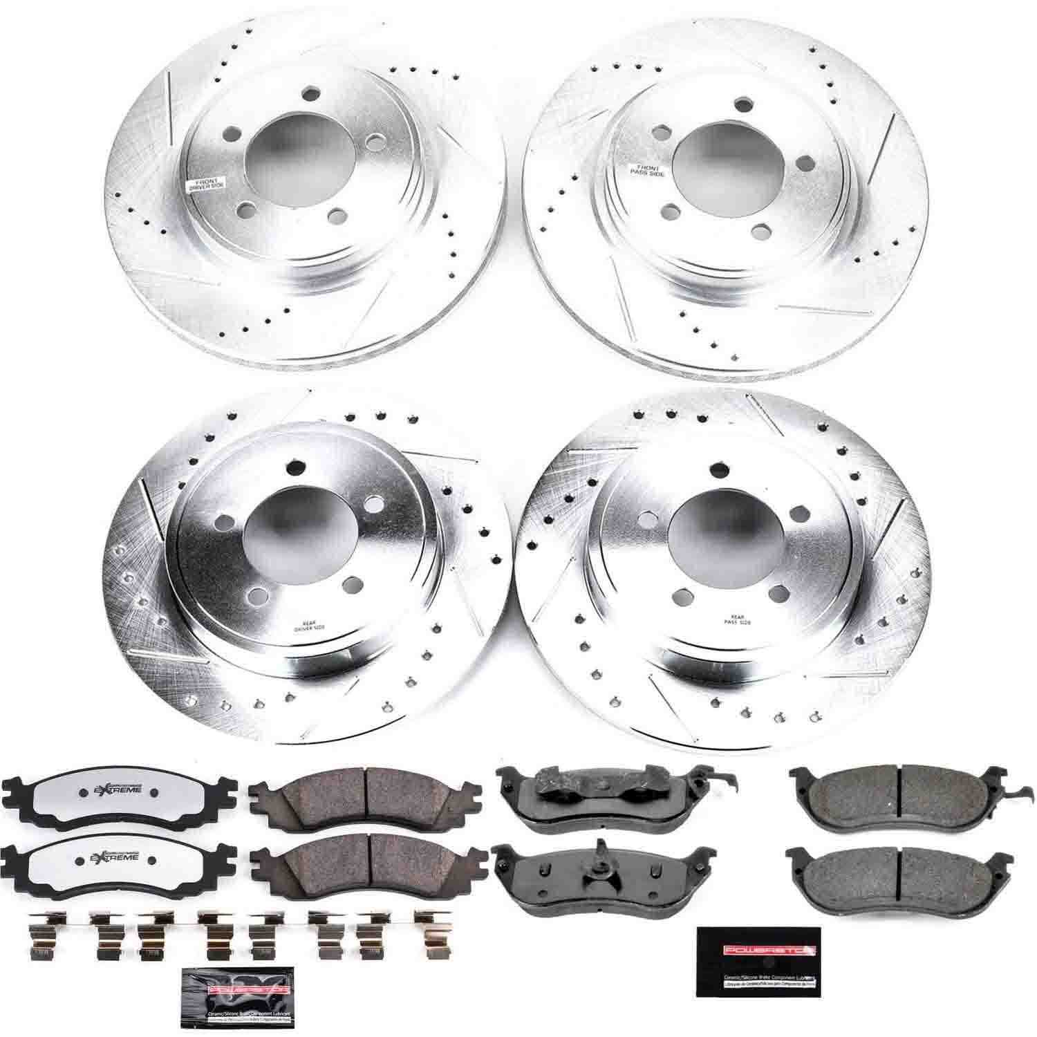 Power Stop 2006 Mercury Mountaineer Front & Rear Z36 Truck & Tow Brake Kit