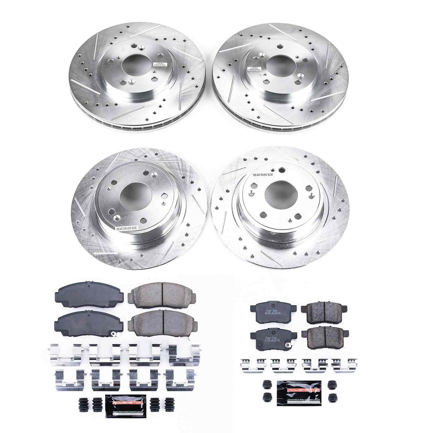 Power Stop 09-10 Acura TSX Front & Rear Z23 Evolution Sport Brake Kit