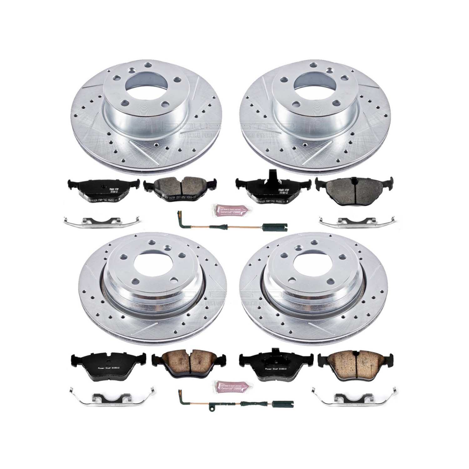 Power Stop 01-03 BMW 525i Front & Rear Z23 Evolution Sport Brake Kit