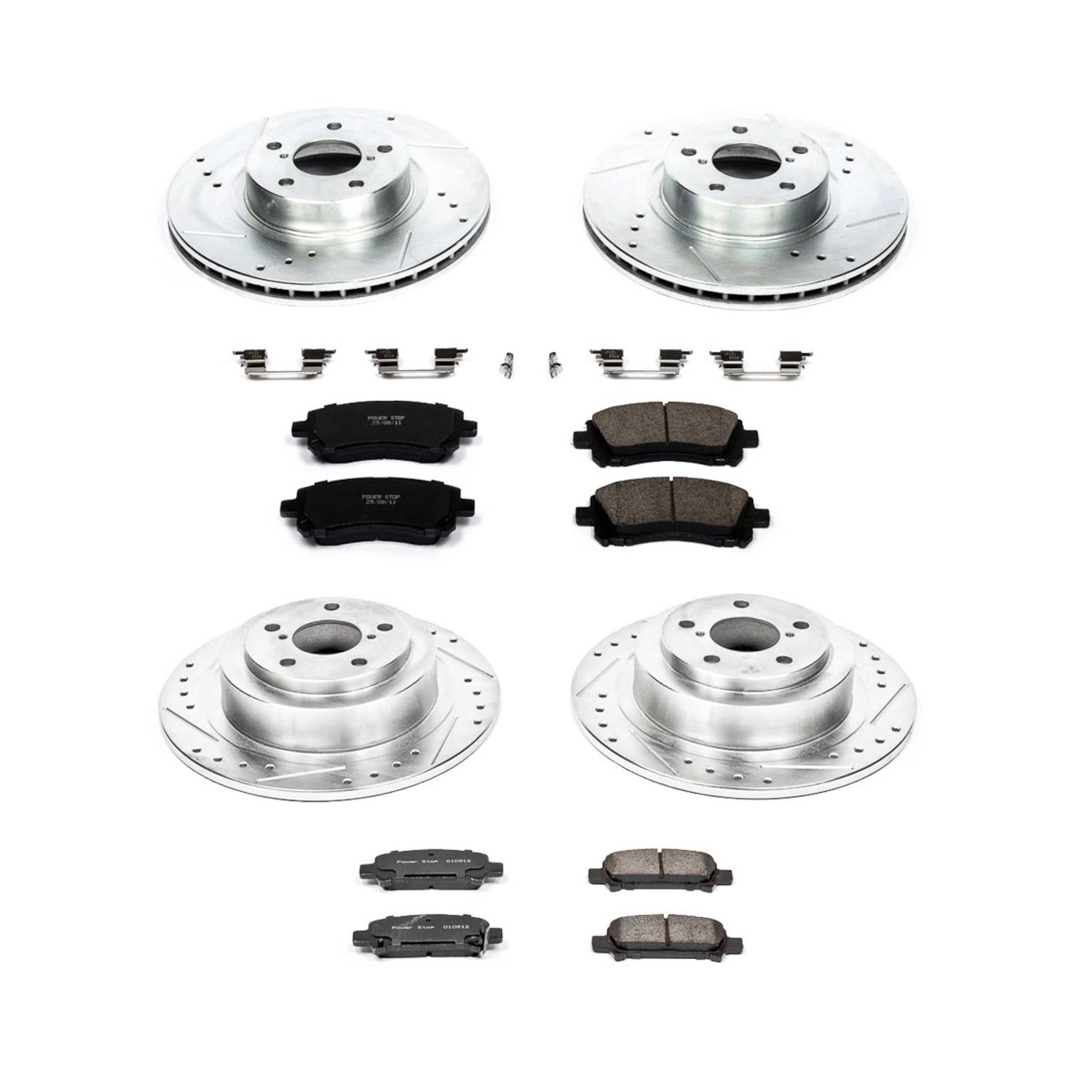 Power Stop 00-02 Subaru Legacy Front & Rear Z23 Evolution Sport Brake Kit