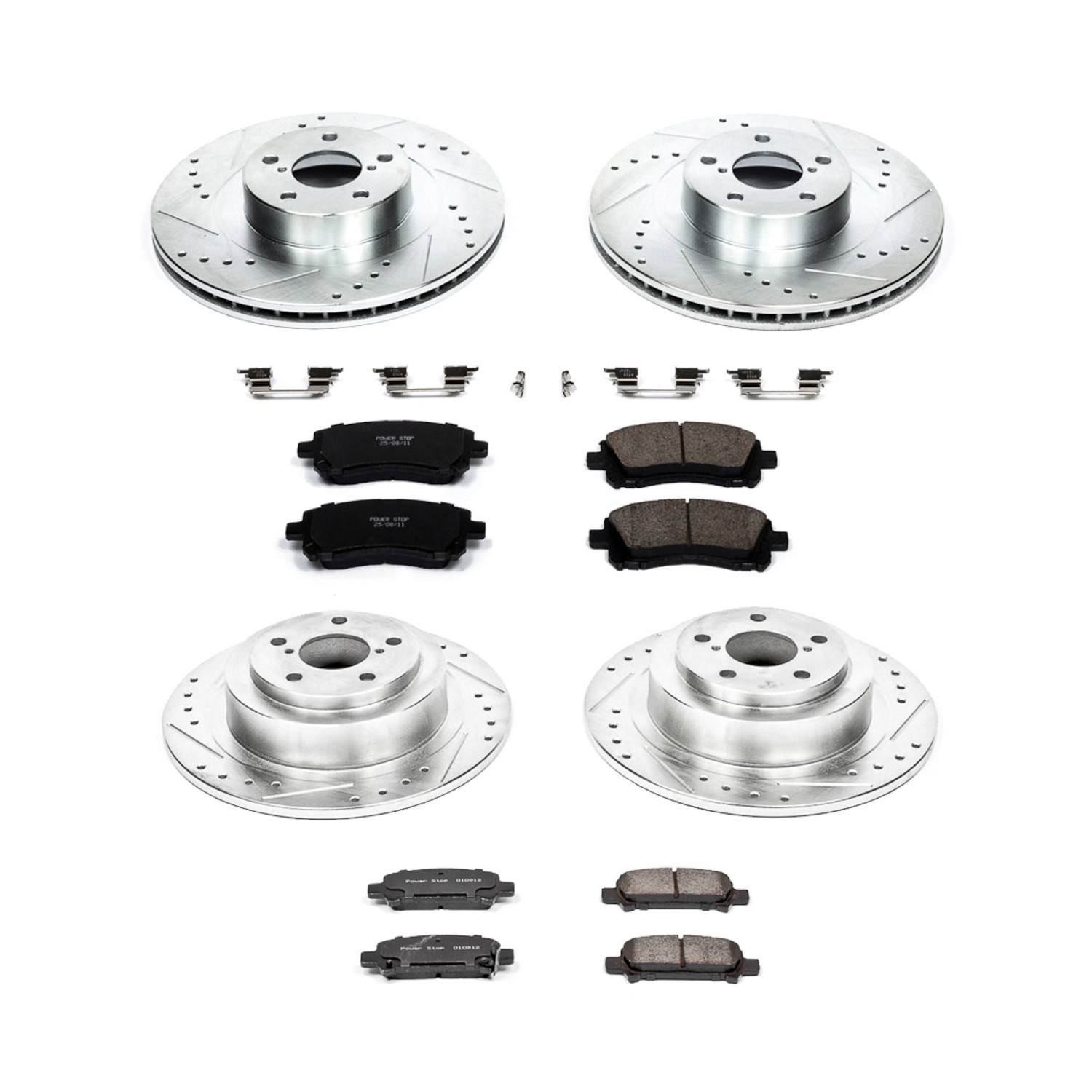 Power Stop 2001 Subaru Legacy Front & Rear Z23 Evolution Sport Brake Kit