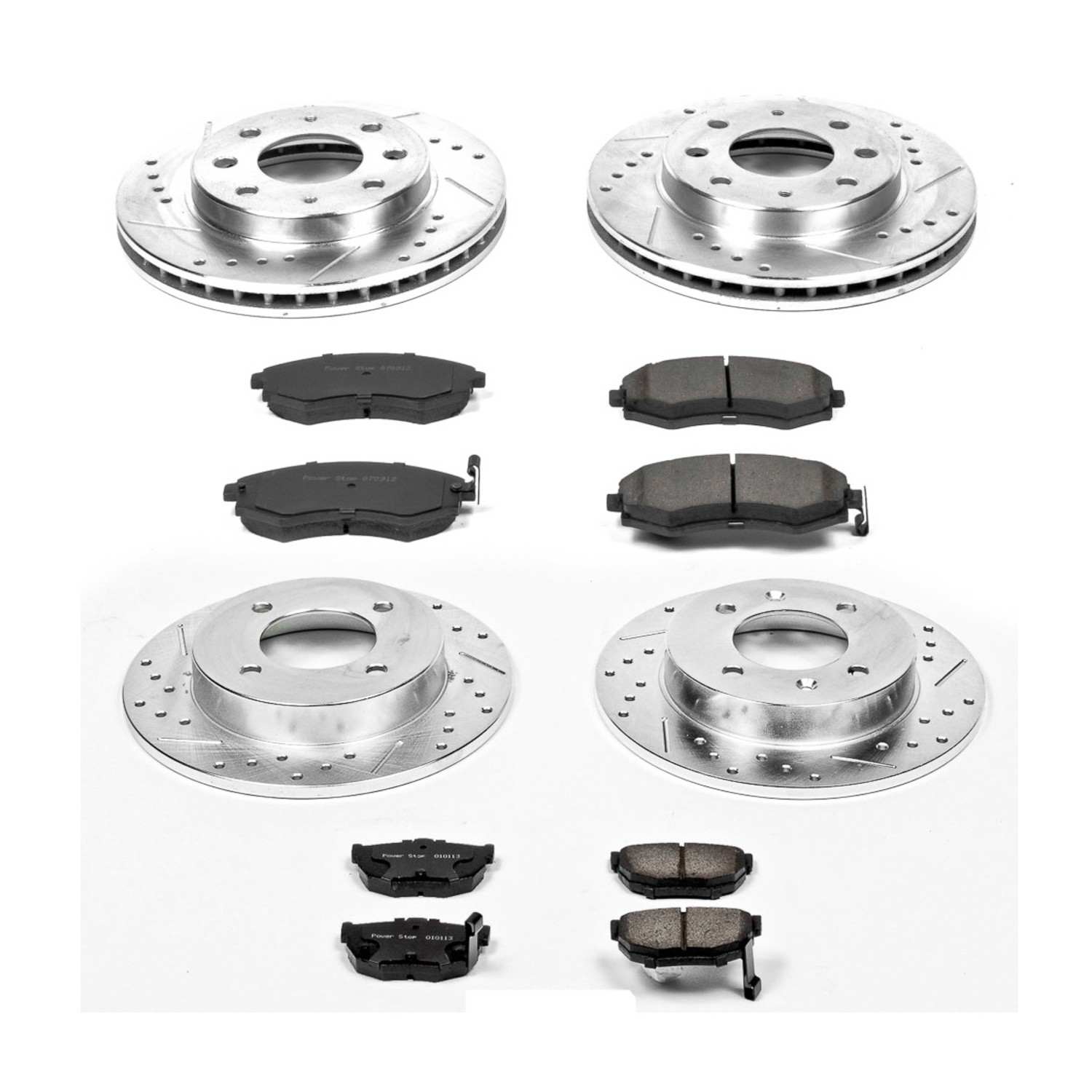 Power Stop 98-01 Hyundai Elantra Front & Rear Z23 Evolution Sport Brake Kit