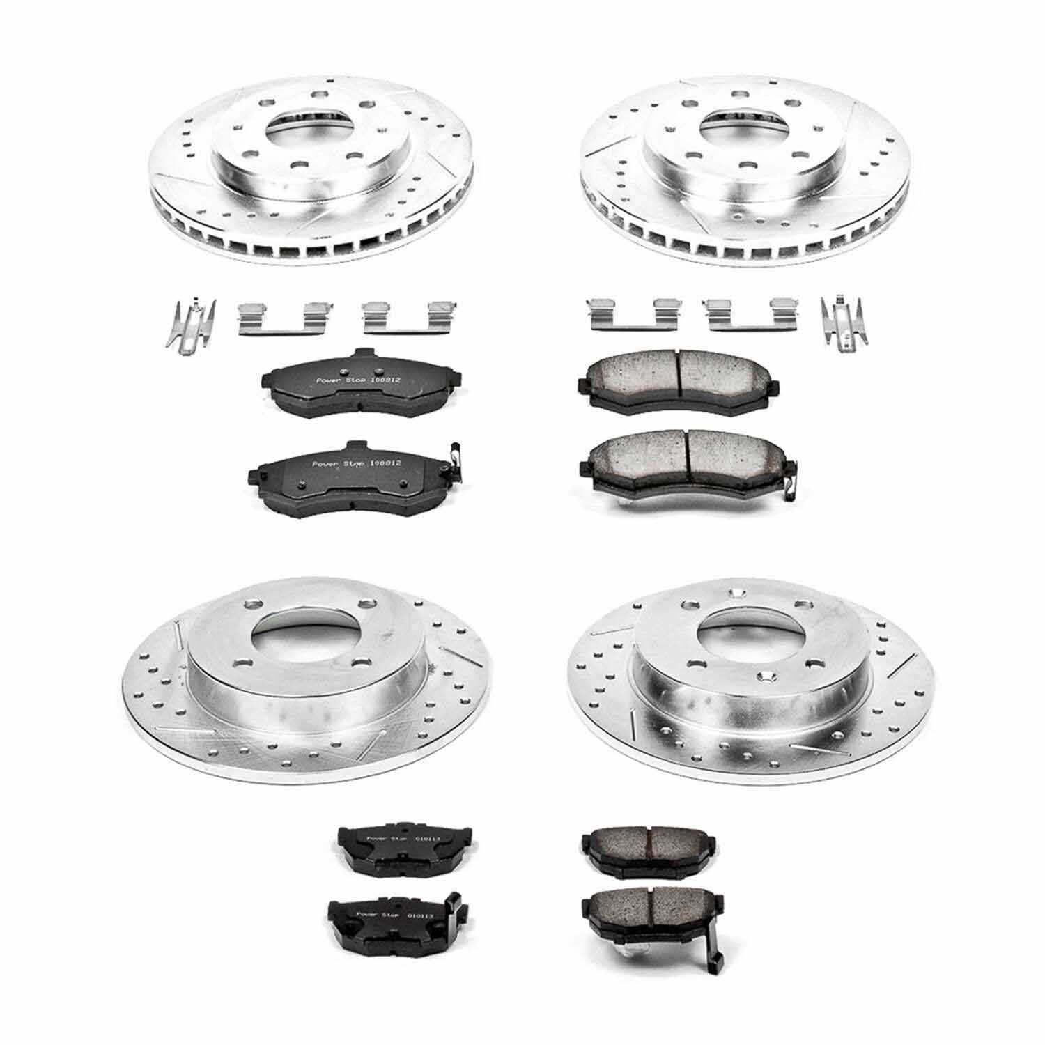 Power Stop 02-05 Hyundai Elantra Front & Rear Z23 Evolution Sport Brake Kit