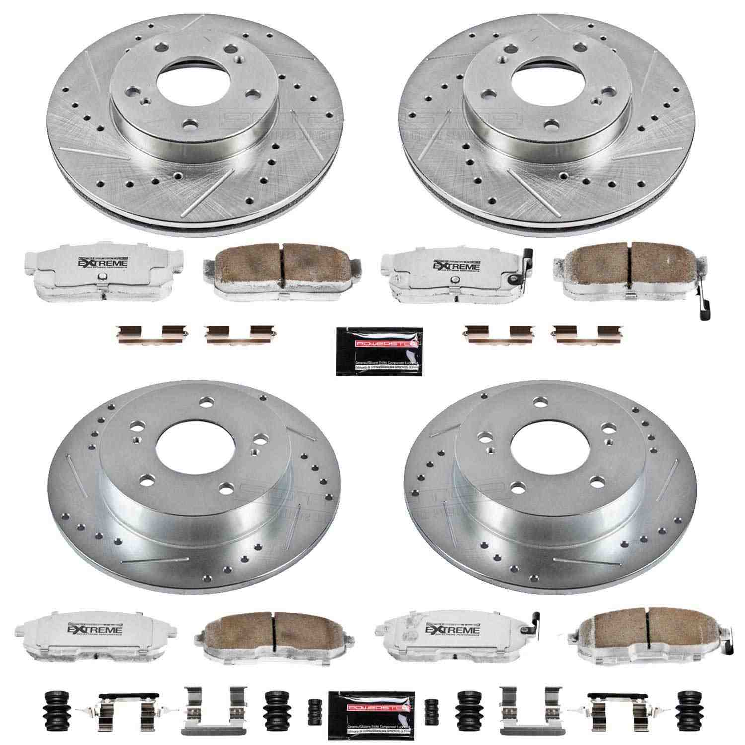 Power Stop 89-94 Nissan Maxima Front & Rear Z26 Street Warrior Brake Kit