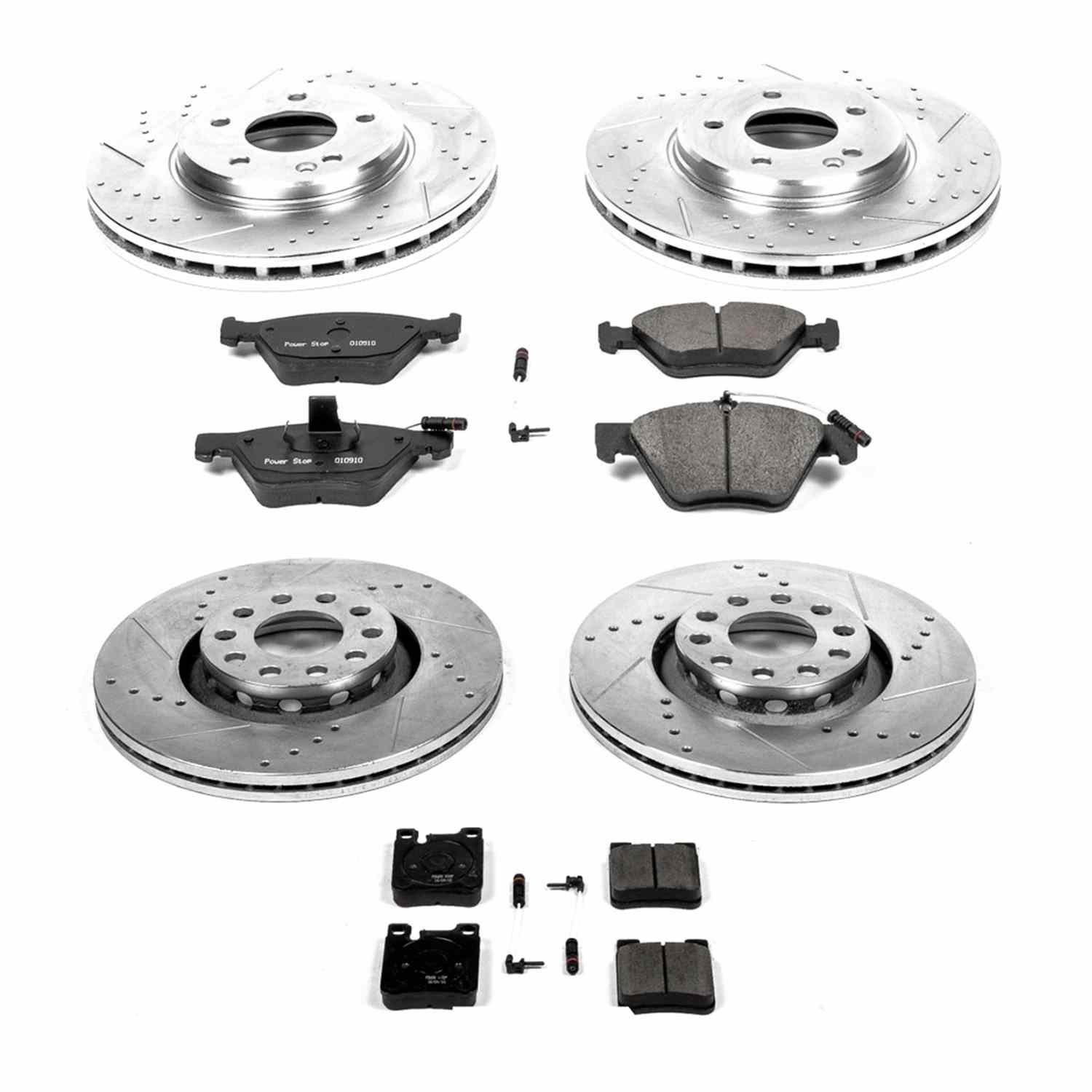Power Stop 98-99 Mercedes-Benz CLK320 Front & Rear Z23 Evolution Sport Brake Kit