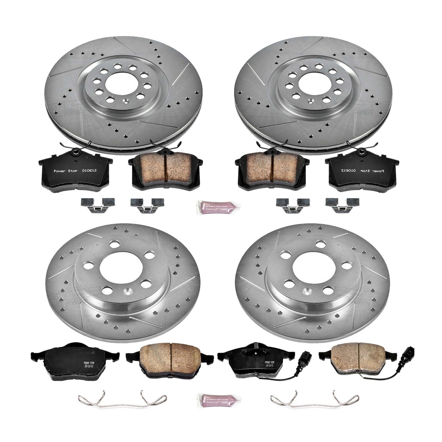 Power Stop 00-06 Audi TT Quattro Front & Rear Z23 Evolution Sport Brake Kit