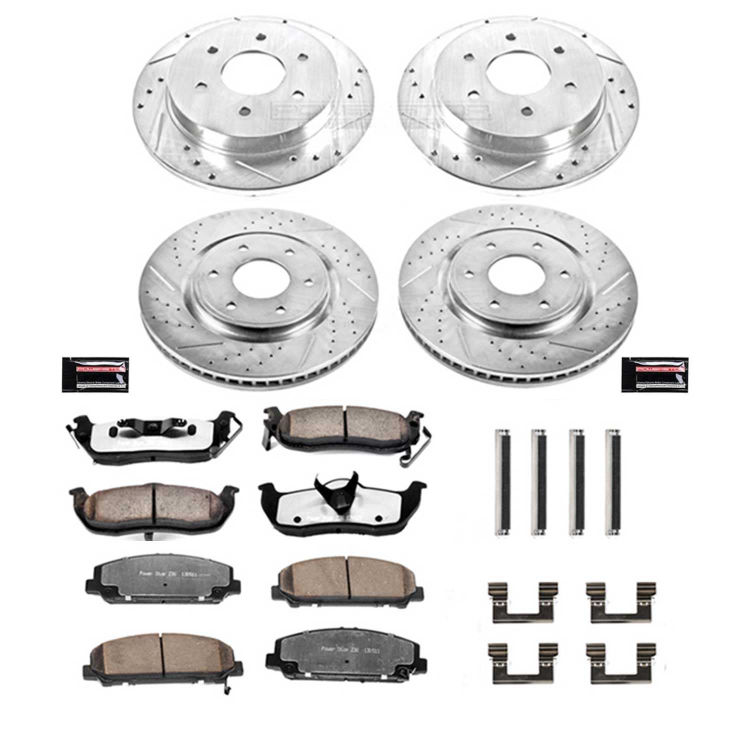 Power Stop 06-07 Infiniti QX56 Front & Rear Z36 Truck & Tow Brake Kit