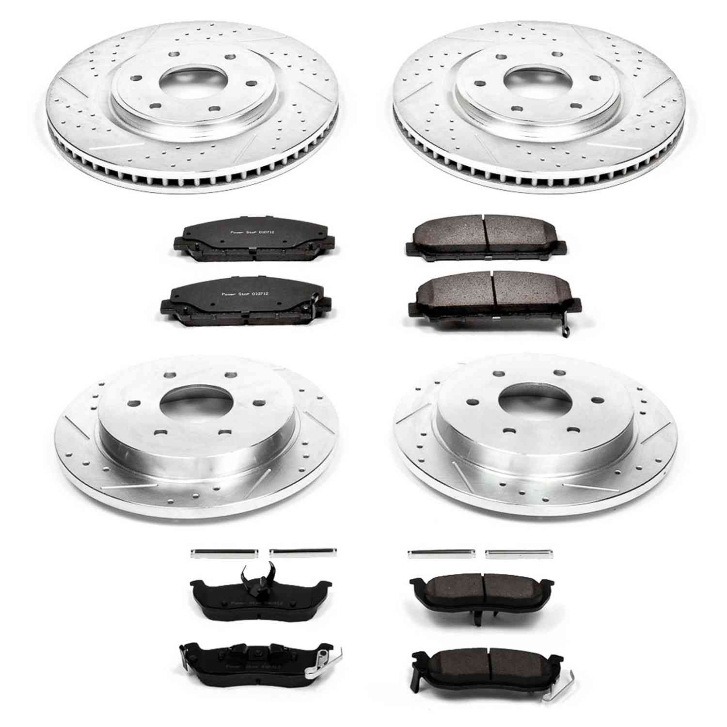 Power Stop 06-07 Infiniti QX56 Front & Rear Z23 Evolution Sport Brake Kit