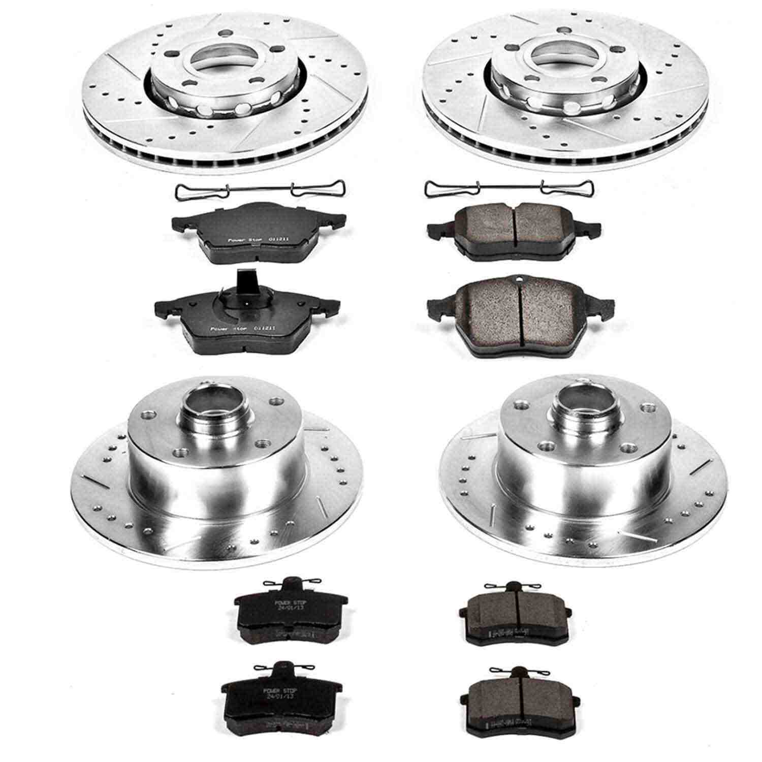 Power Stop 96-97 Audi A4 Front & Rear Z23 Evolution Sport Brake Kit