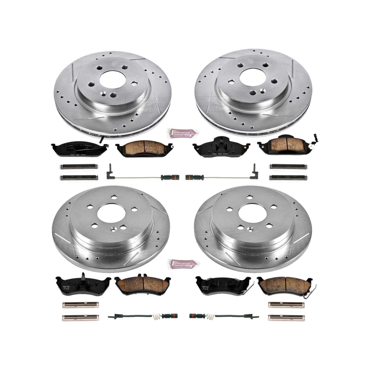 Power Stop 98-03 Mercedes-Benz ML320 Front & Rear Z23 Evolution Sport Brake Kit