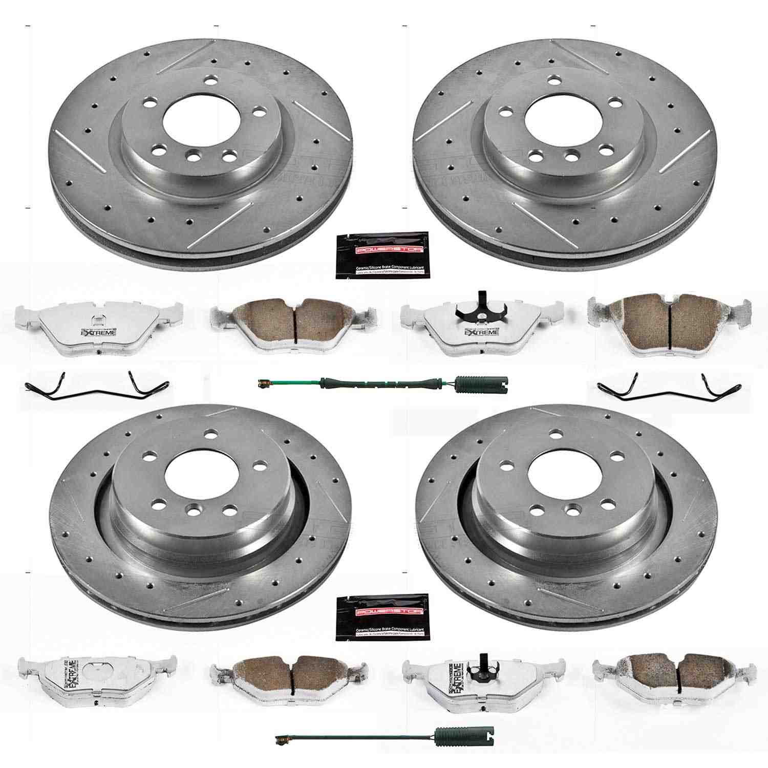 Power Stop 98-02 BMW Z3 Front & Rear Z26 Street Warrior Brake Kit