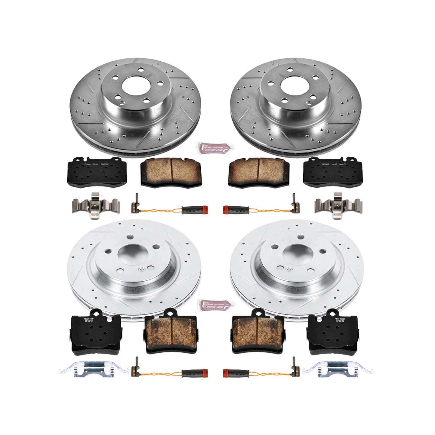 Power Stop 02-03 Mercedes-Benz S500 Front & Rear Z23 Evolution Sport Brake Kit
