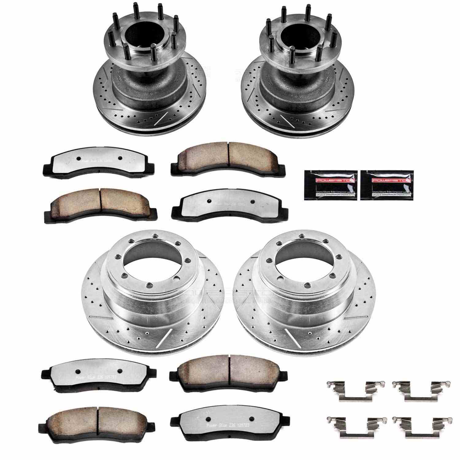 Power Stop 99-02 Ford F-350 Super Duty Front and Rear Z36 Truck & Tow Brake Kit
