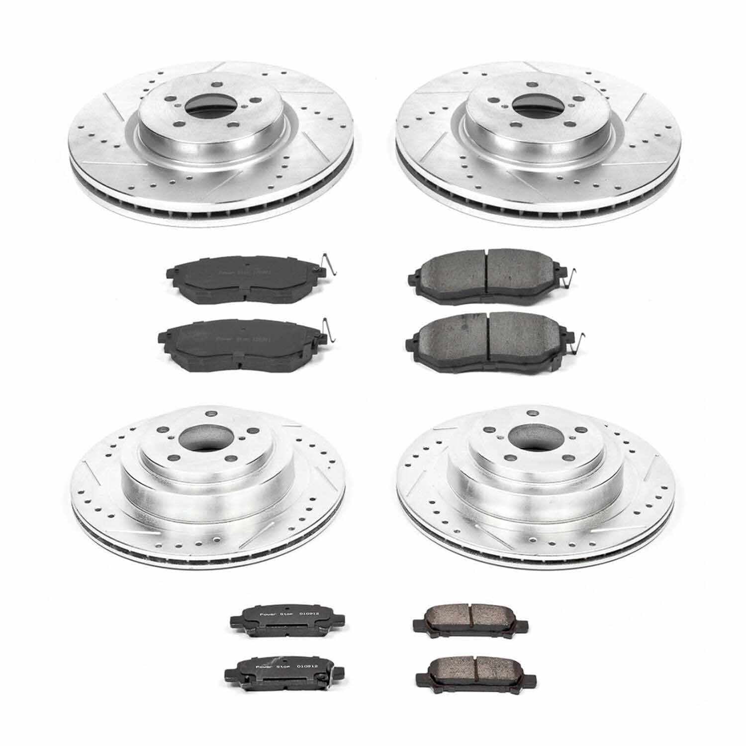 Power Stop 05-09 Subaru Legacy Front & Rear Z23 Evolution Sport Brake Kit