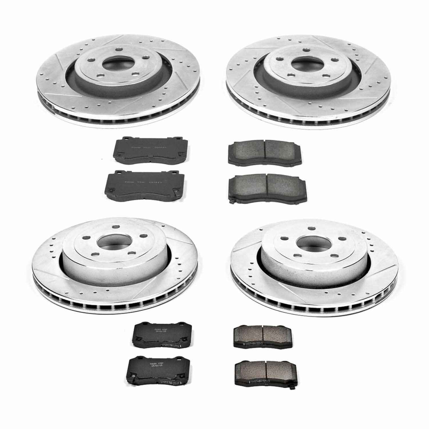 Power Stop 06-10 Jeep Grand Cherokee Front & Rear Z23 Evolution Sport Brake Kit