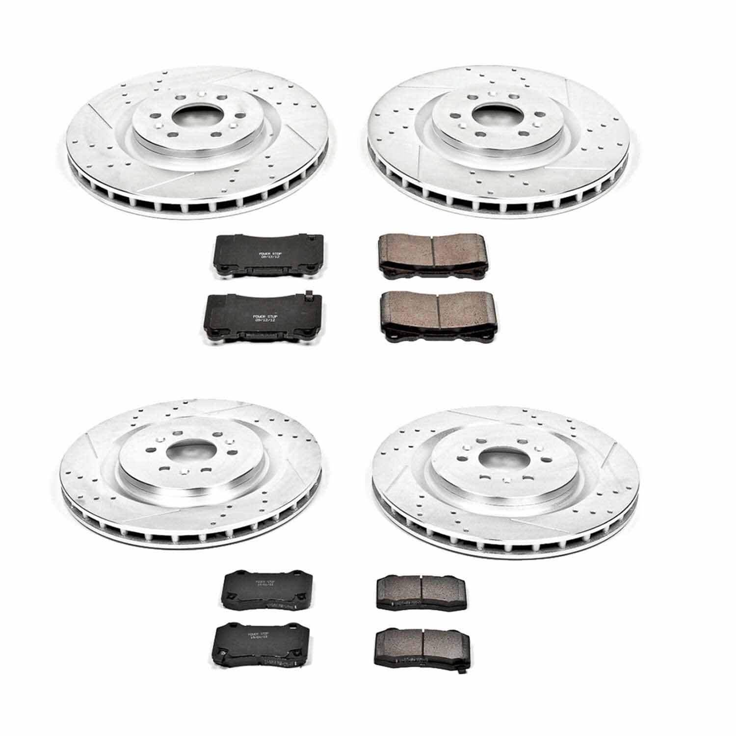 Power Stop 04-07 Cadillac CTS Front & Rear Z23 Evolution Sport Brake Kit