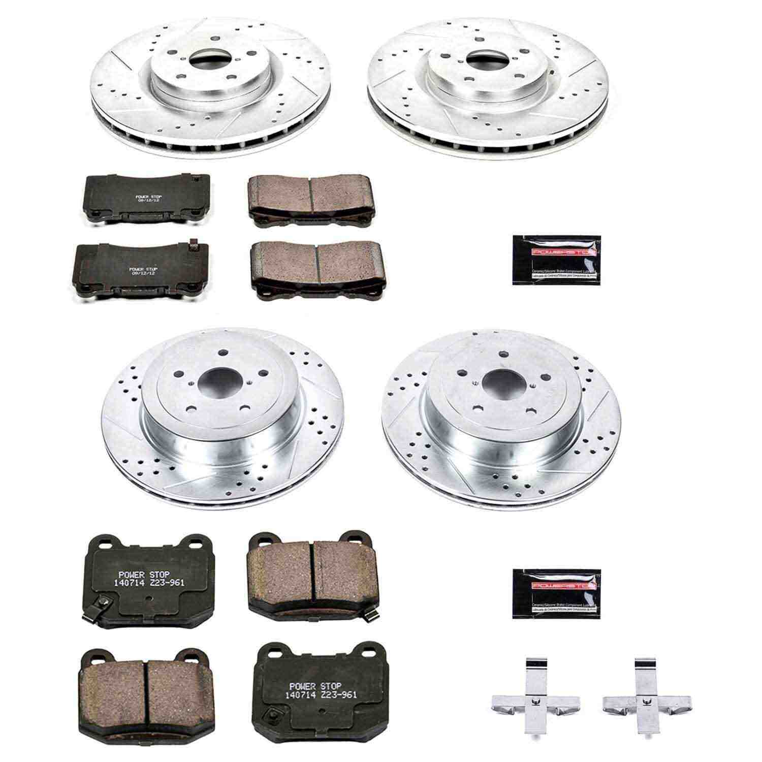 Power Stop 05-07 Subaru Impreza Front & Rear Z23 Evolution Sport Brake Kit