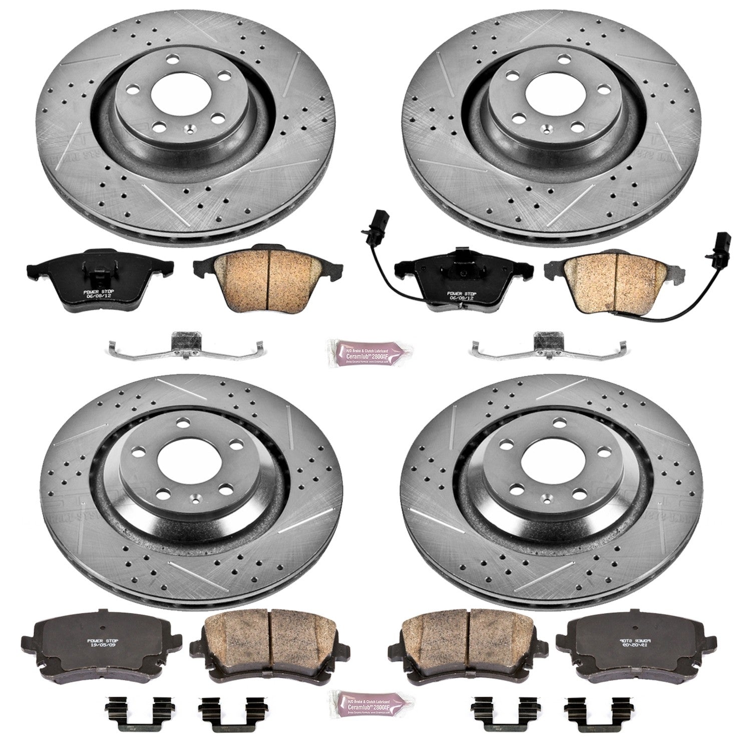 Power Stop 05-11 Audi A6 Quattro Front & Rear Z23 Evolution Sport Brake Kit