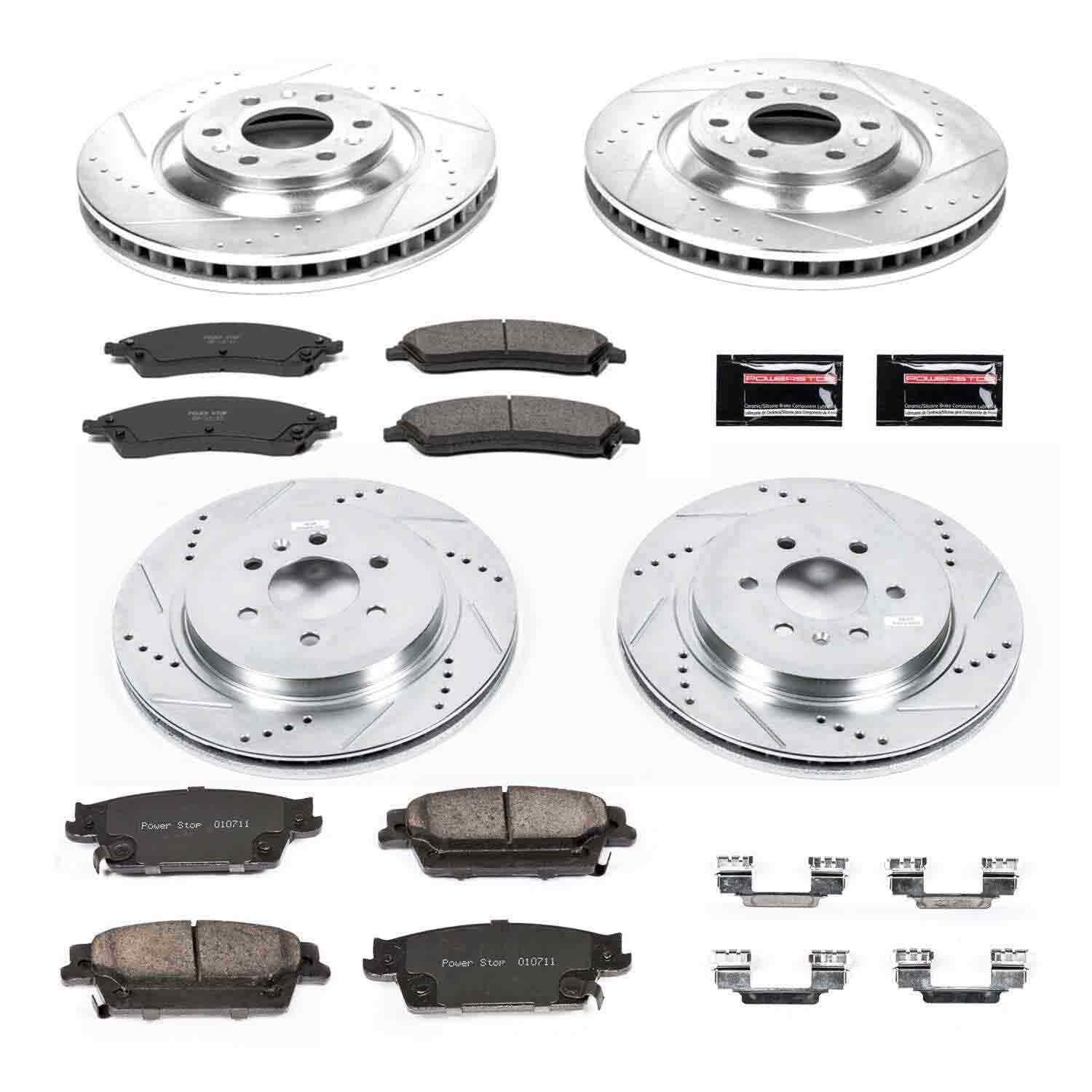Power Stop 04-09 Cadillac SRX Front & Rear Z23 Evolution Sport Brake Kit