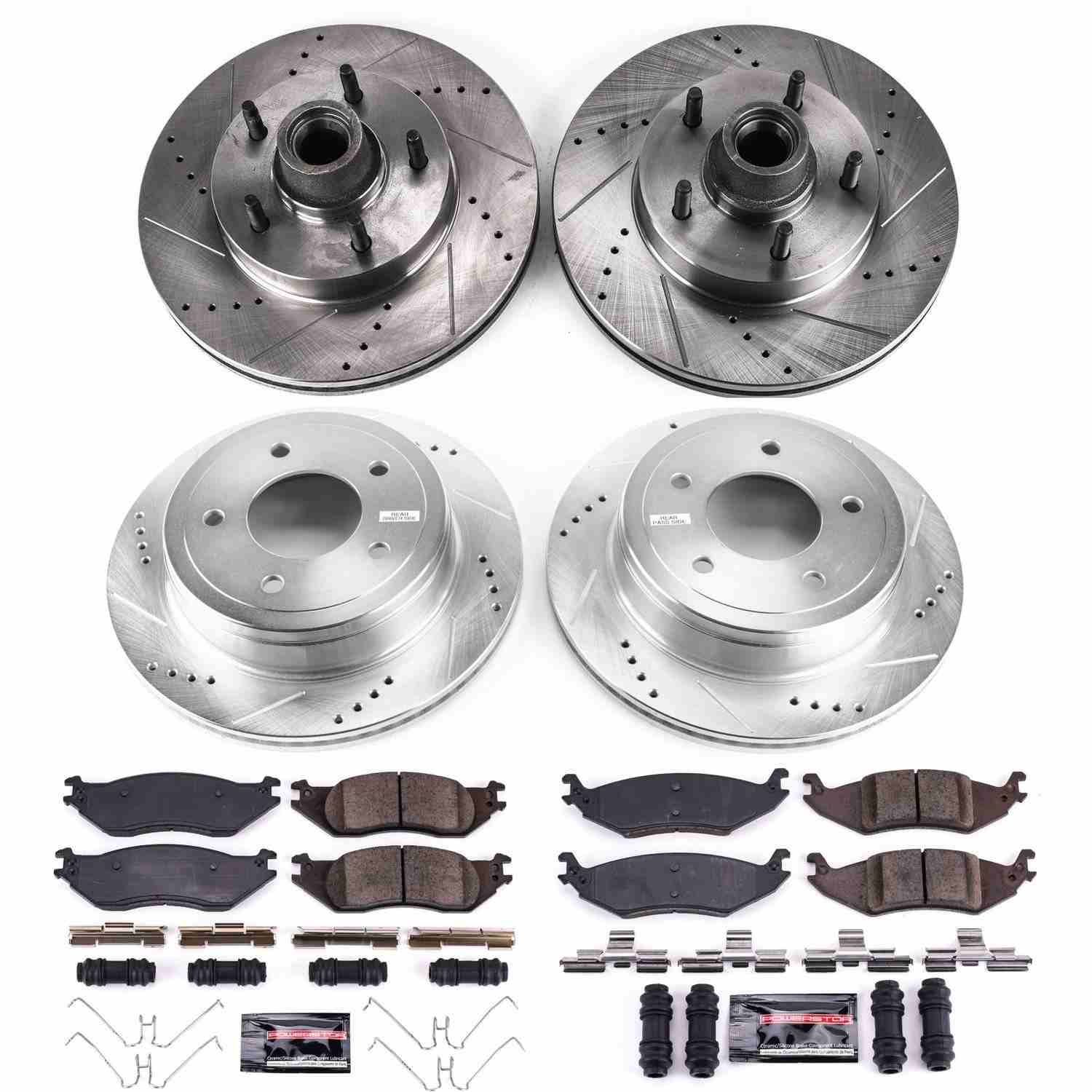 Power Stop 04-06 Ford E-150 Front & Rear Z23 Evolution Brake Kit