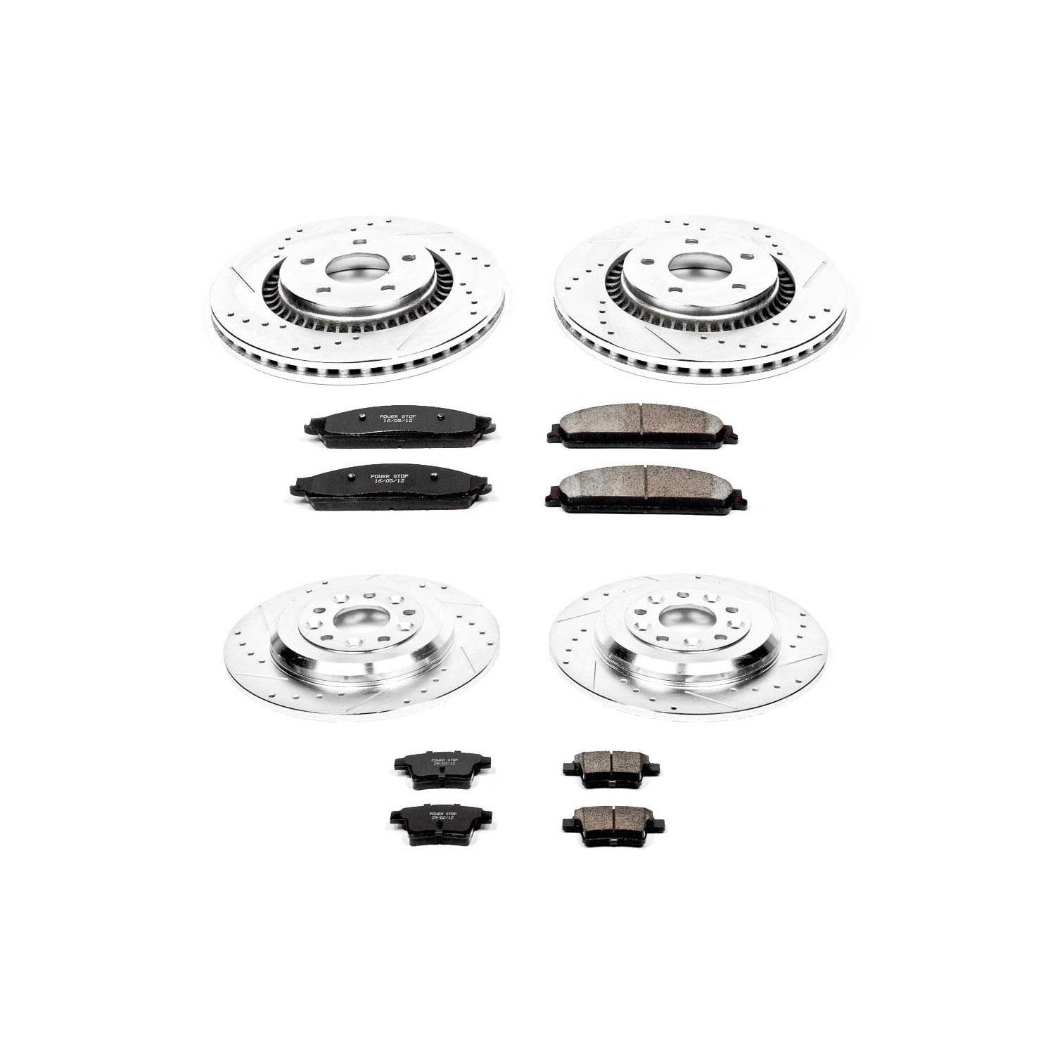 Power Stop 05-07 Ford Five Hundred Front & Rear Z23 Evolution Sport Brake Kit