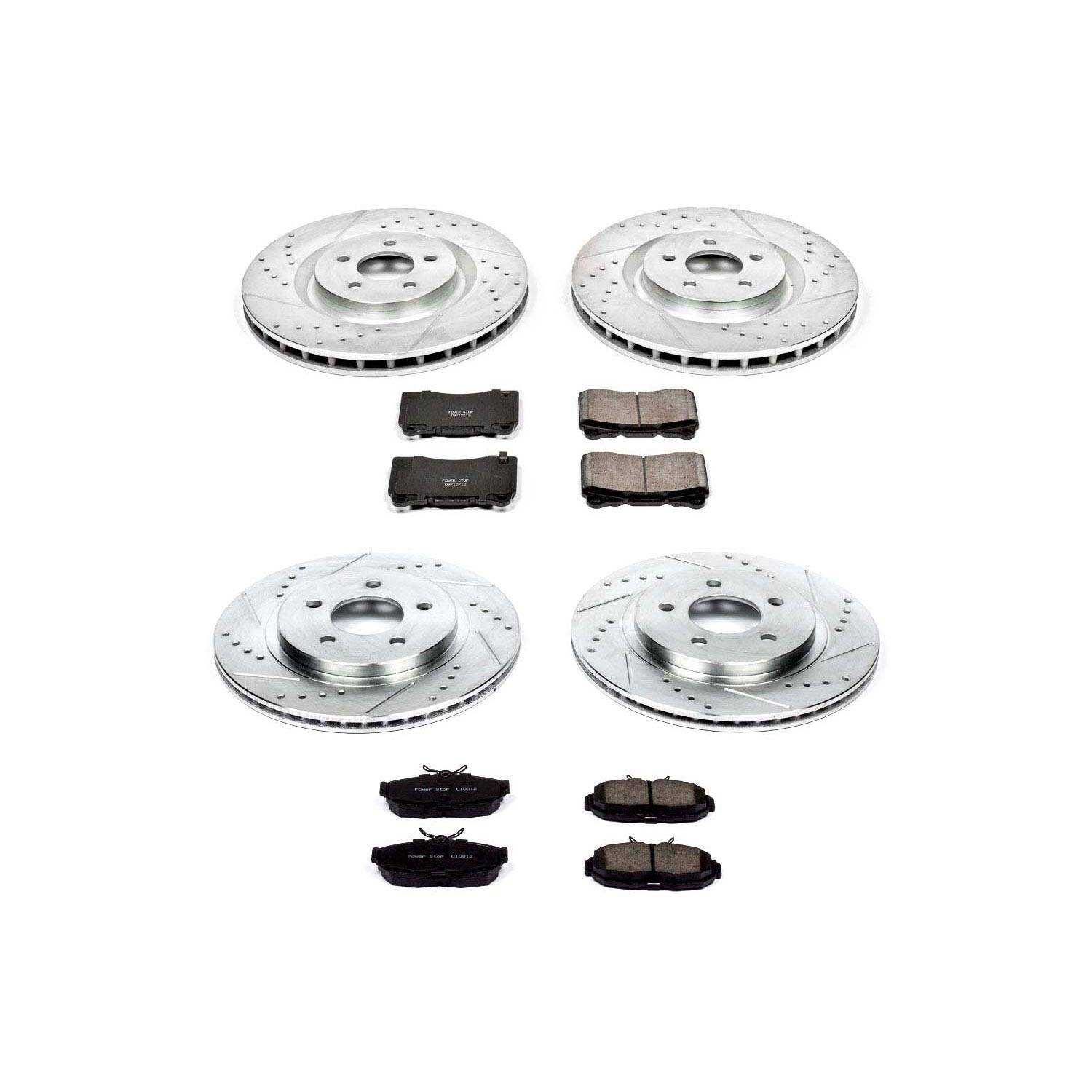 Power Stop 07-11 Ford Mustang Front & Rear Z23 Evolution Sport Brake Kit