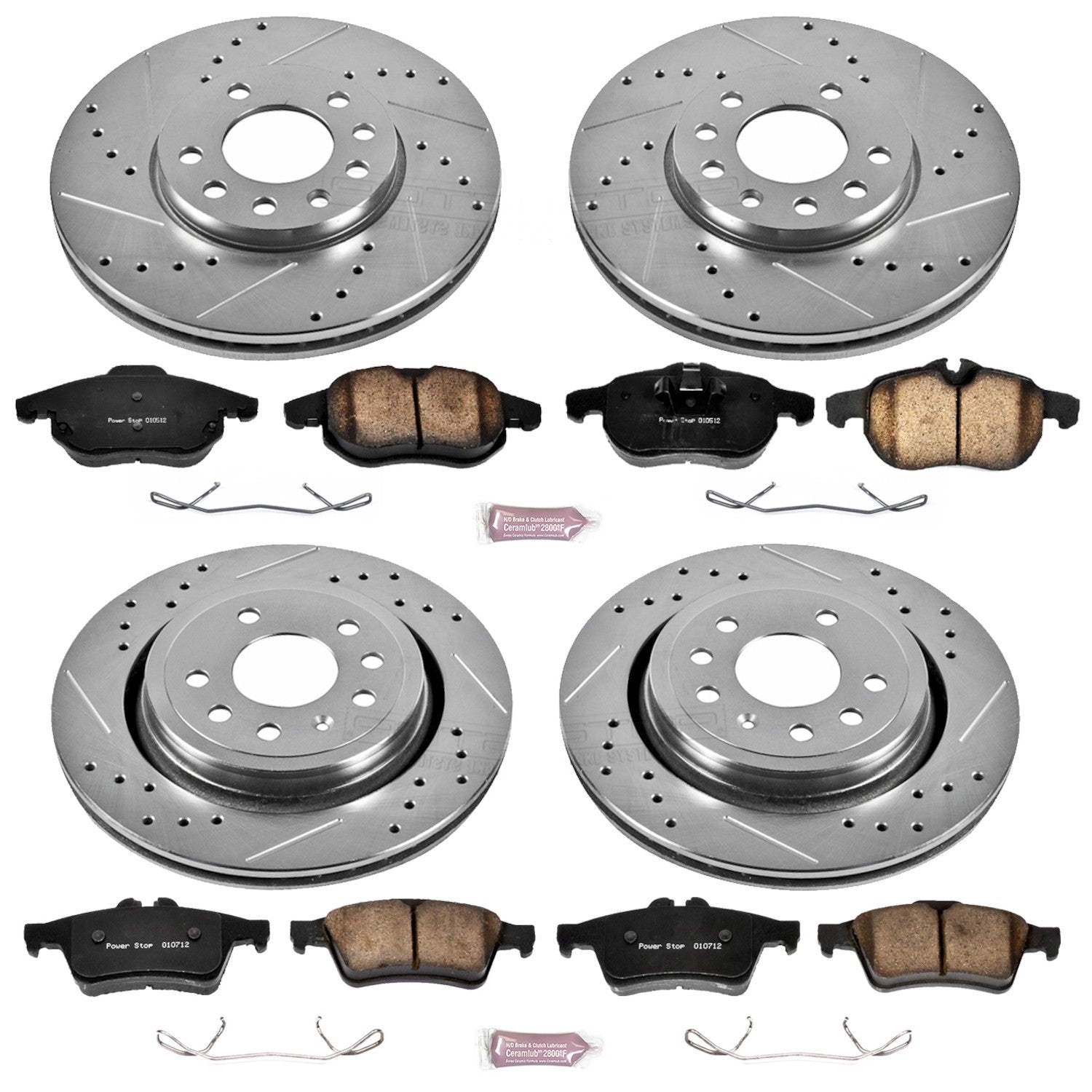 Power Stop 06-07 Saab 9-3 Front & Rear Z23 Evolution Sport Brake Kit
