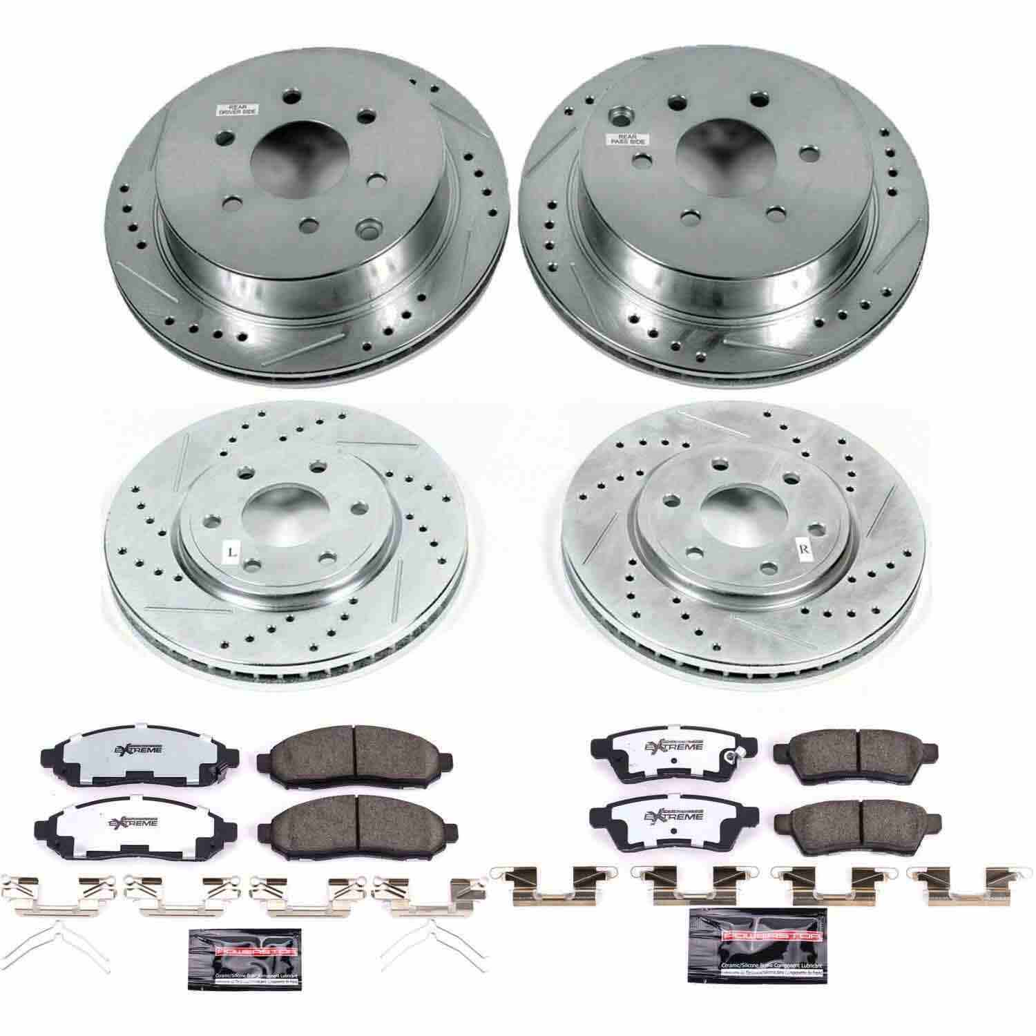 Power Stop 05-18 Nissan Frontier Front & Rear Z36 Truck & Tow Brake Kit